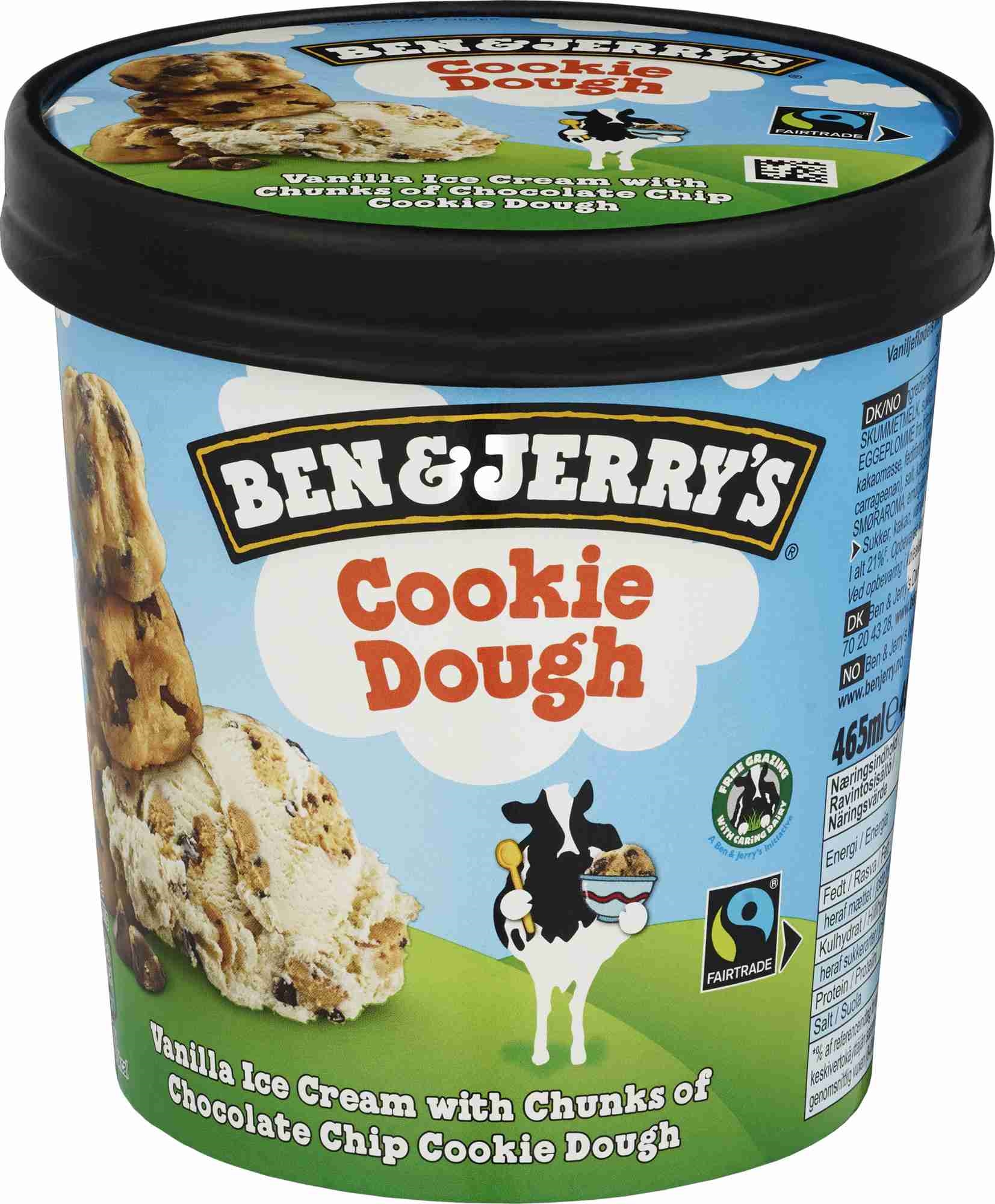 Ben & jerrys cookie dough iskrem  465ml