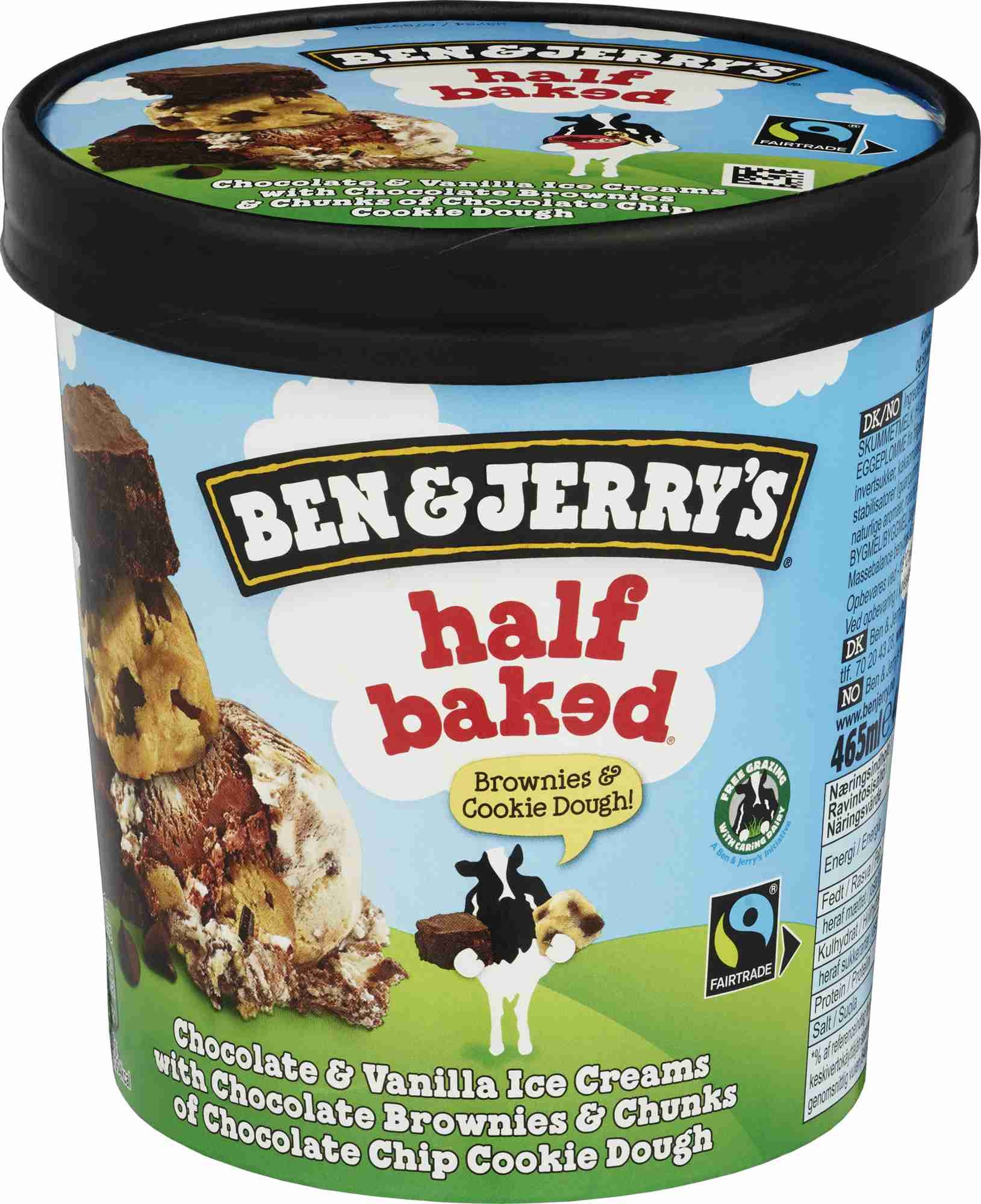 Ben & jerrys half baked iskrem  465ml
