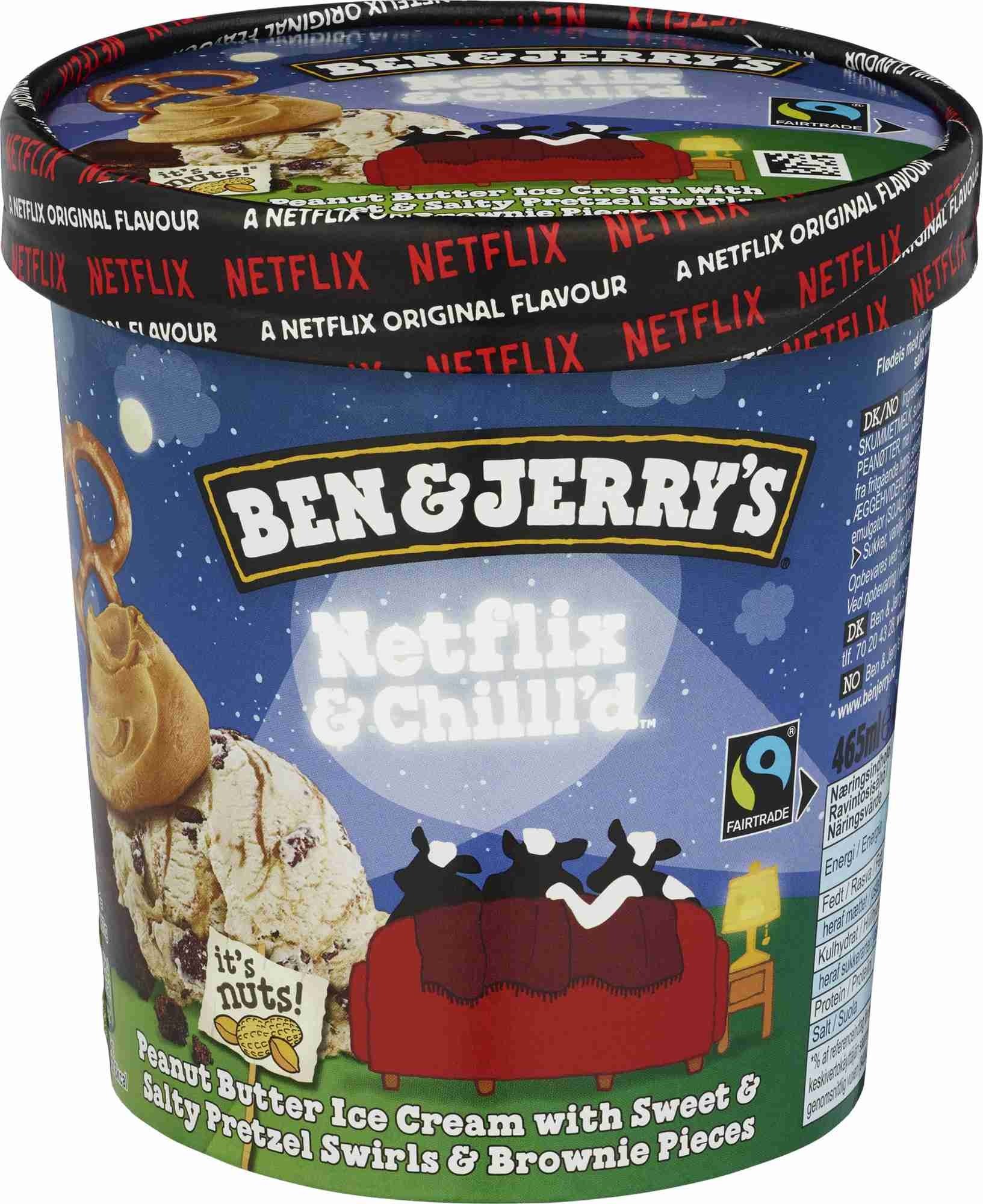 Ben & jerrys netflix and chilll d iskrem  465ml