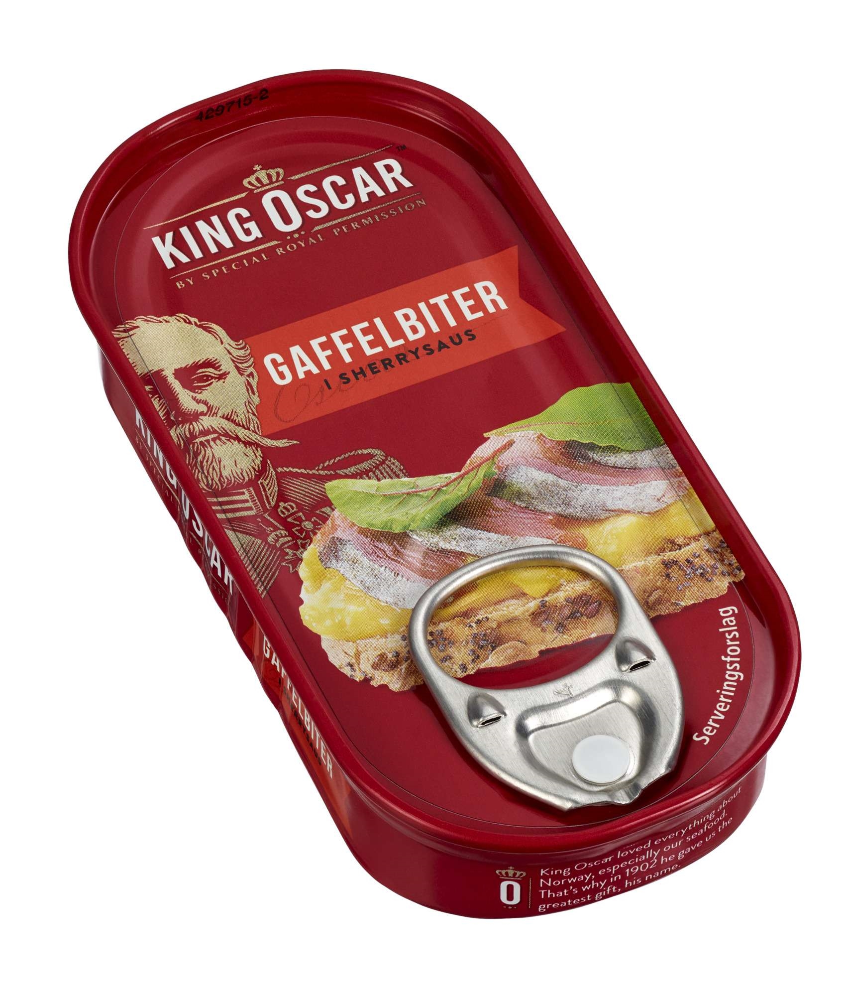 King oscar gaffelbiter i sherrysaus  50g