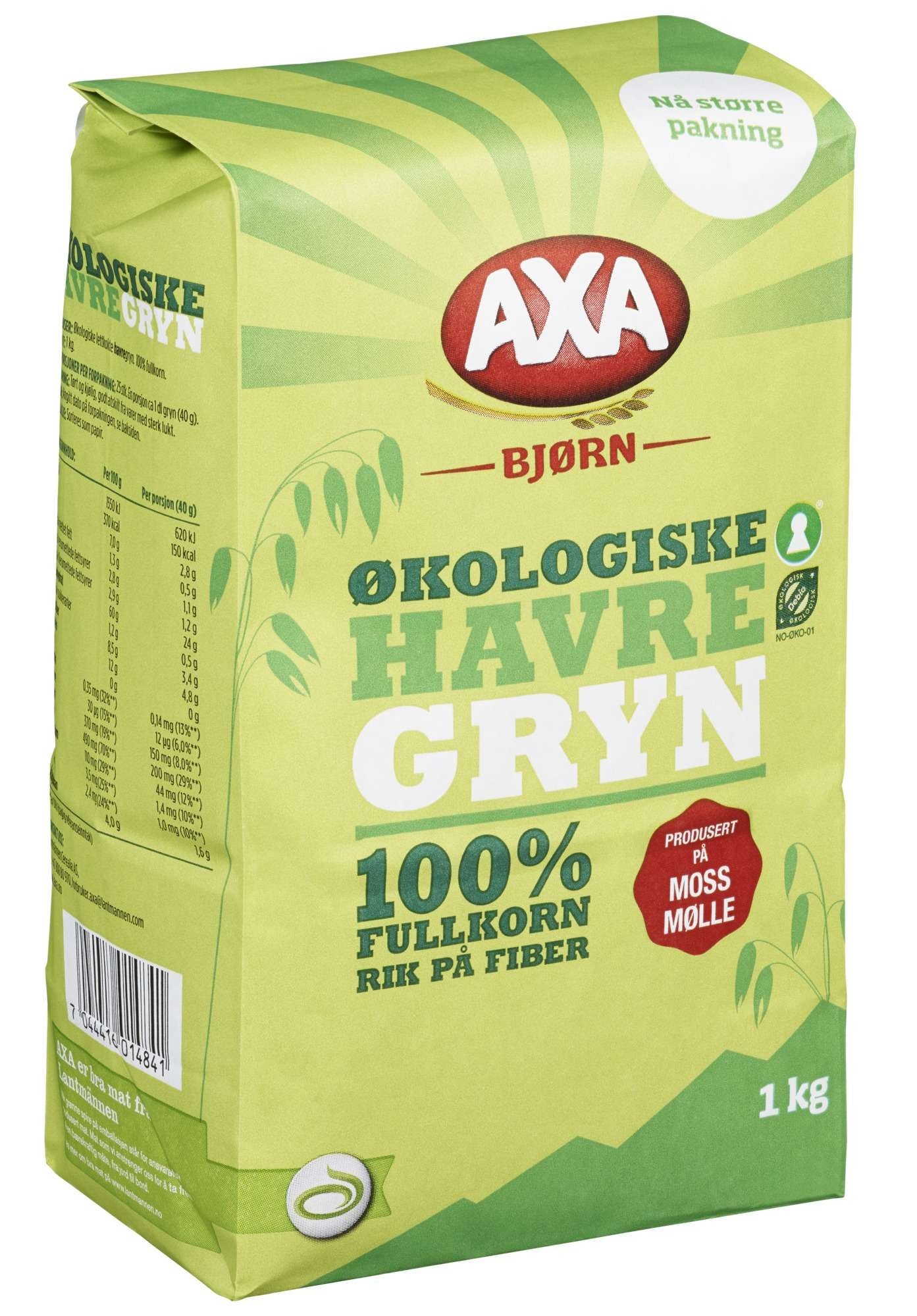 Havregryn økol. 1kg
