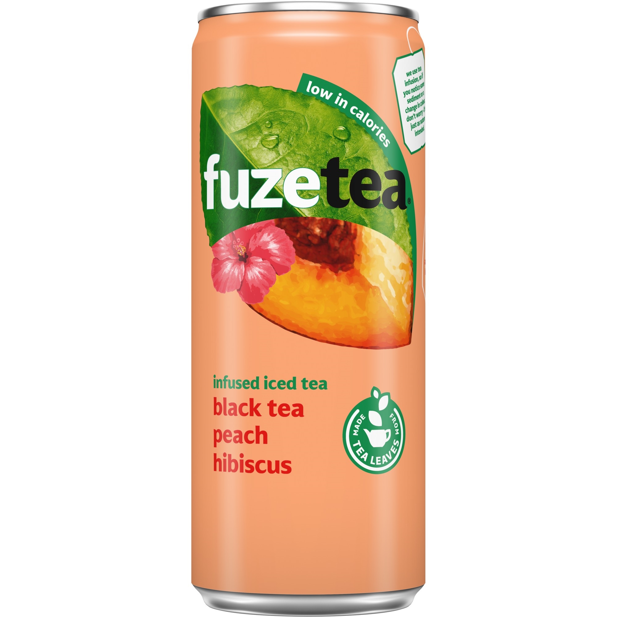 Fuze tea peach hibiscus can 24x250ml