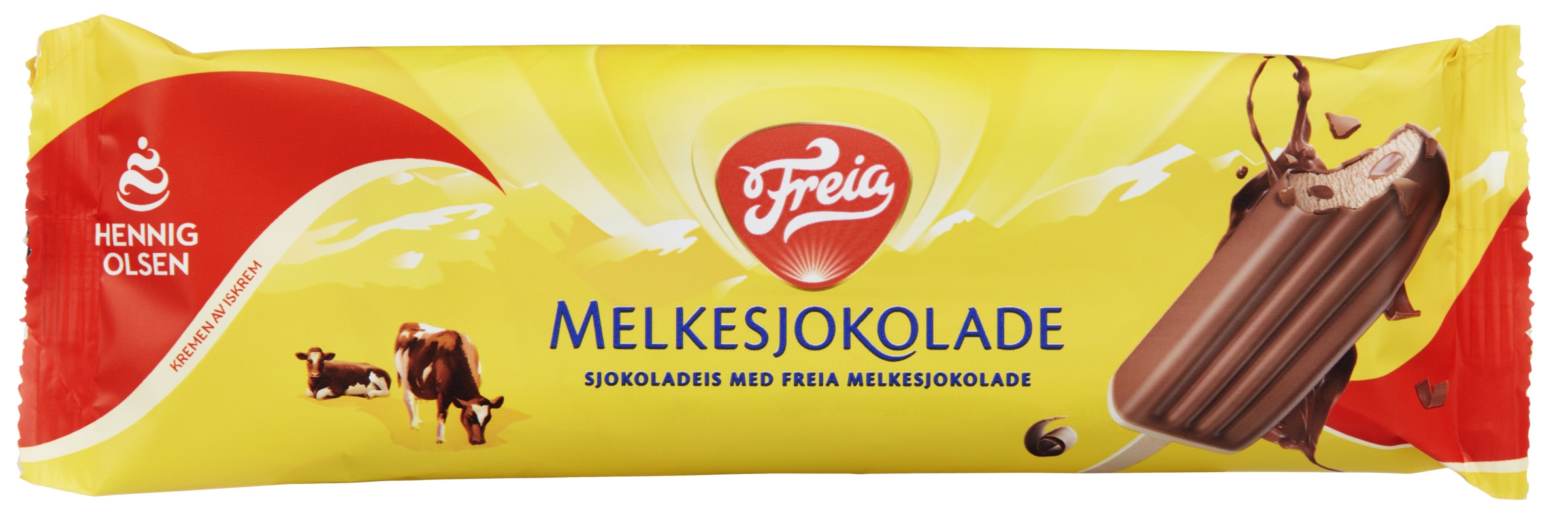 Freia melkesjokolade sjokoladeis m/ sjokoladesaus 90ml