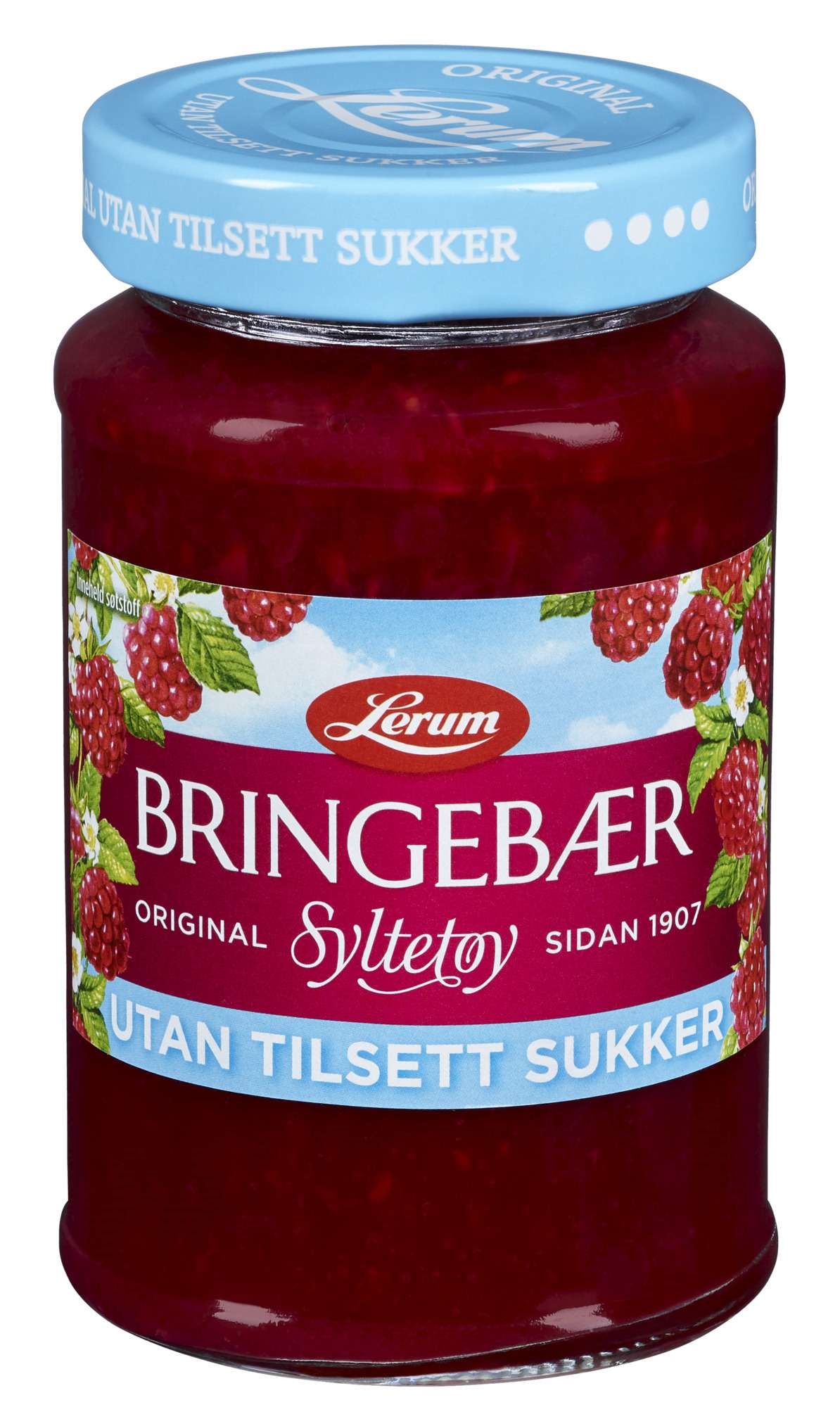 Rasberry jam original w/o added sugar    435g