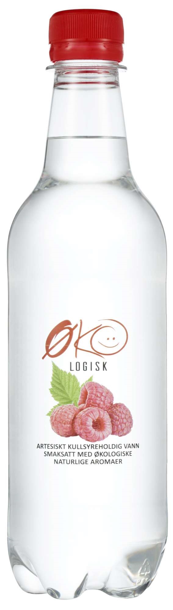 Kildevann bringebær m/ økologisk frukt økol. 24x50cl