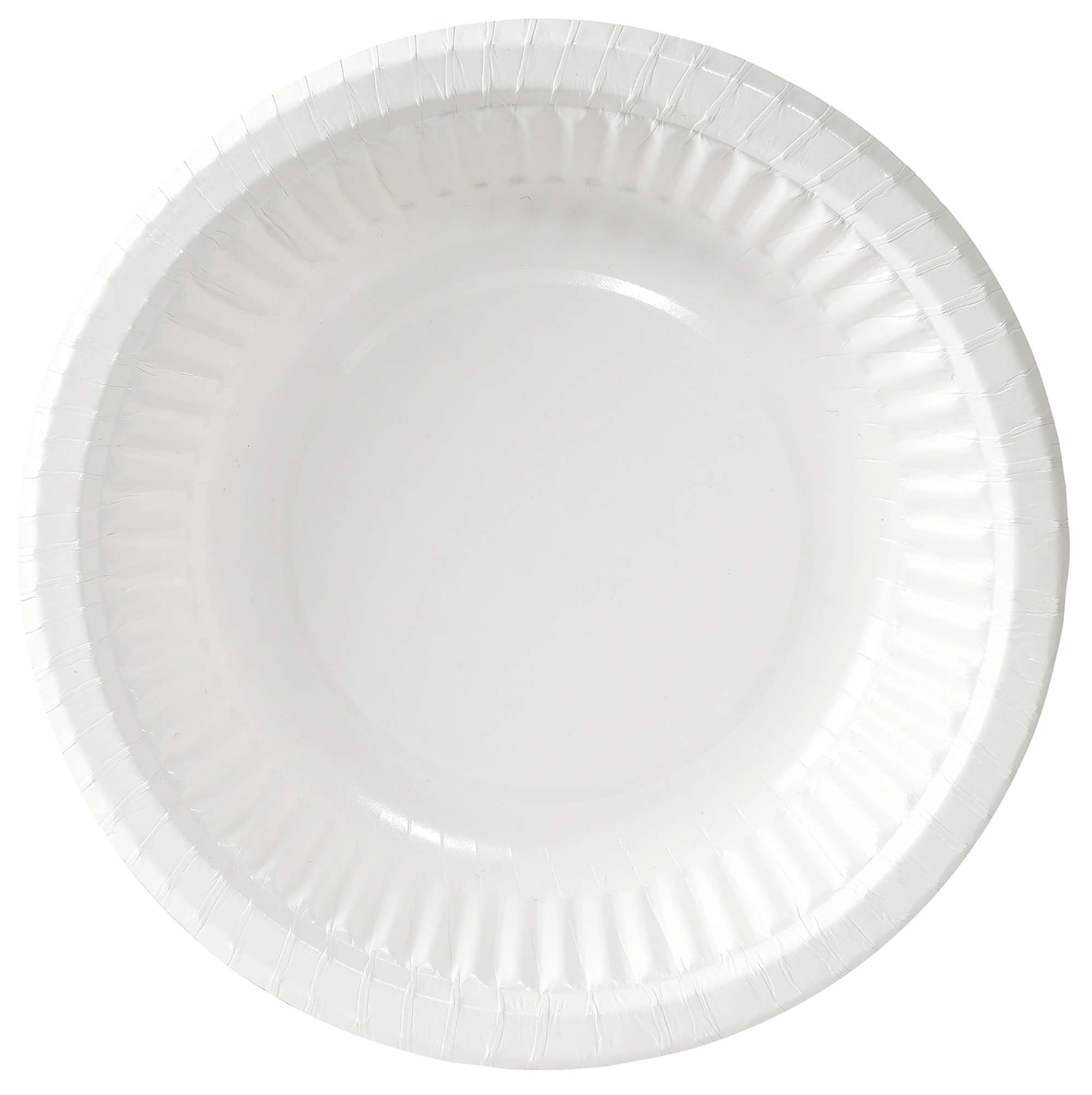 Tallerken papp dyp 18cm hvit 50stk