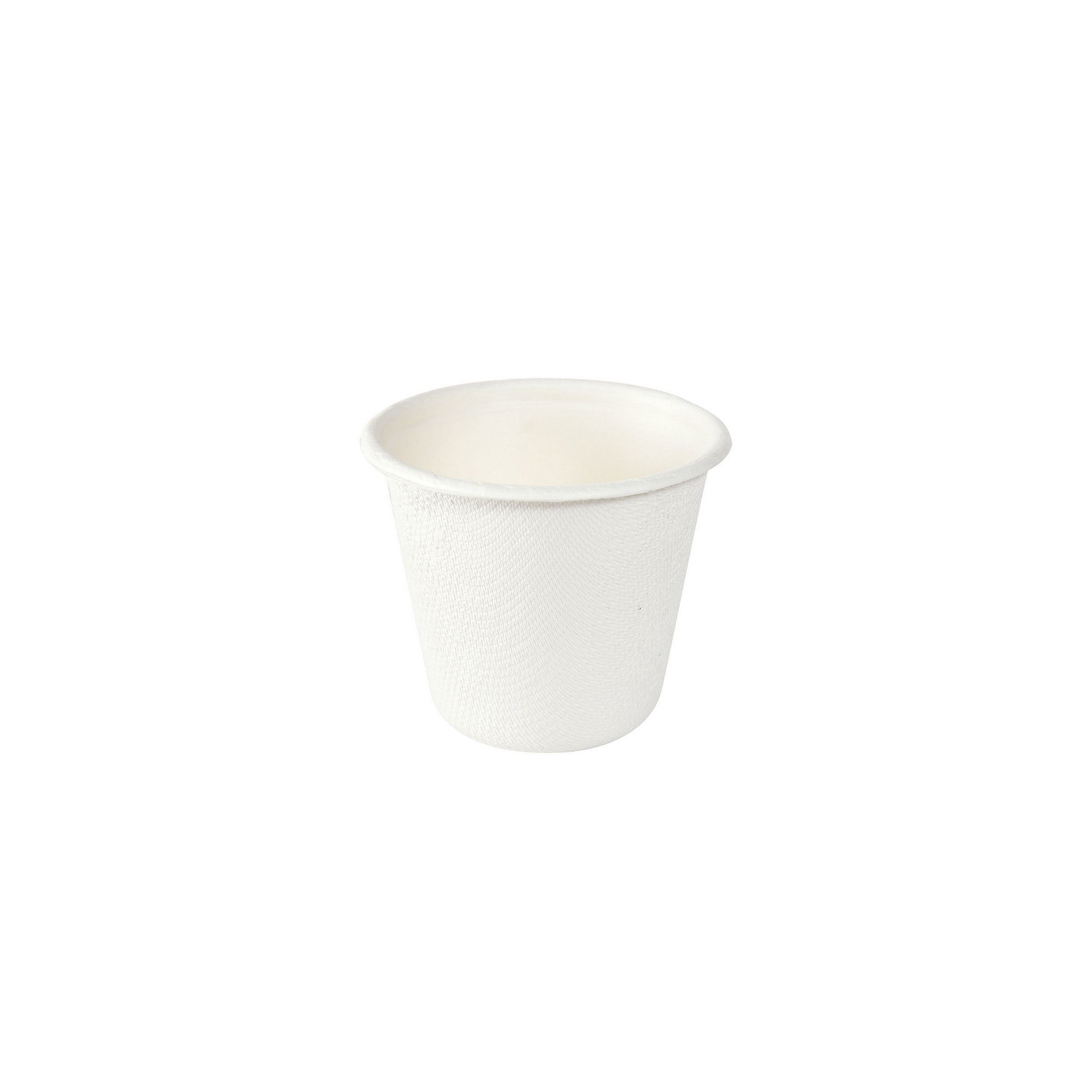 Bagasse fiber dressingbeger hvit 63x63x53 85ml  150stk