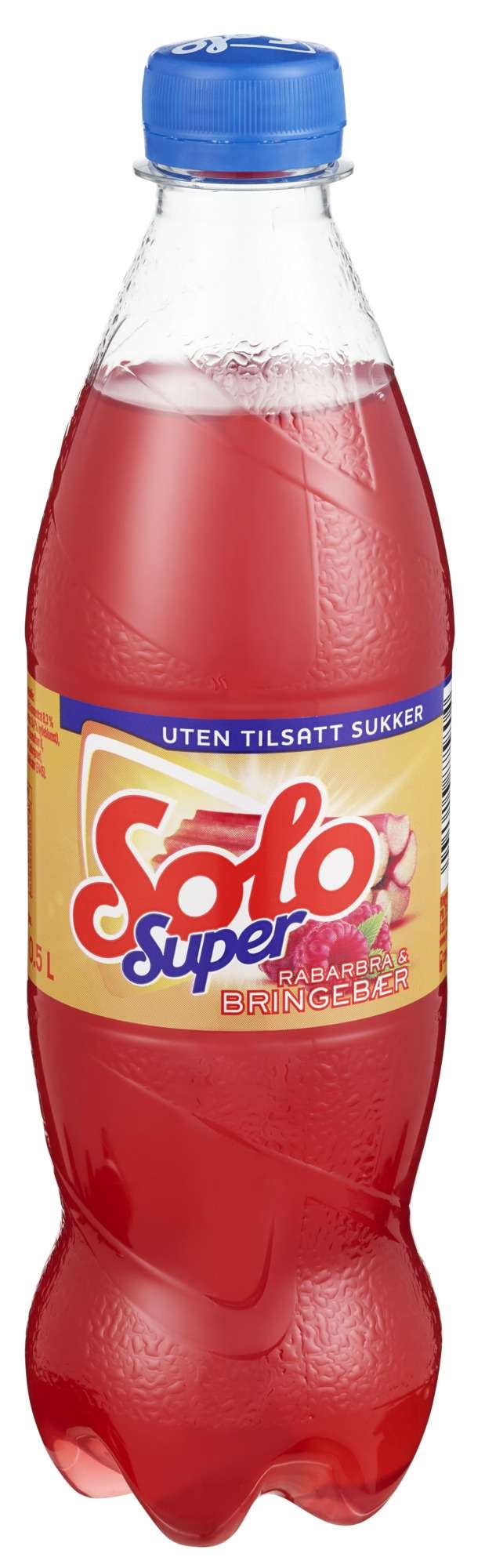 Solo super rabarbra & bringebær fl 24x0,5l