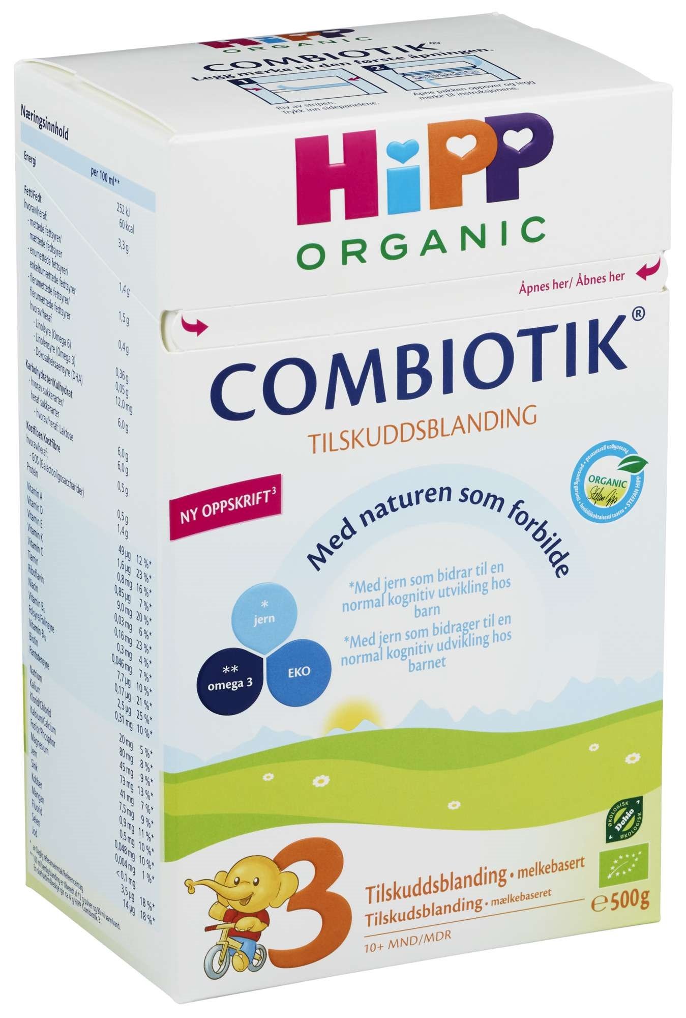 Hipp baby combiotik 3 pulver økol.  500g