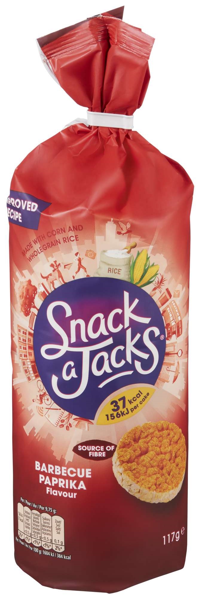 Snack a jack rice cakes 117g