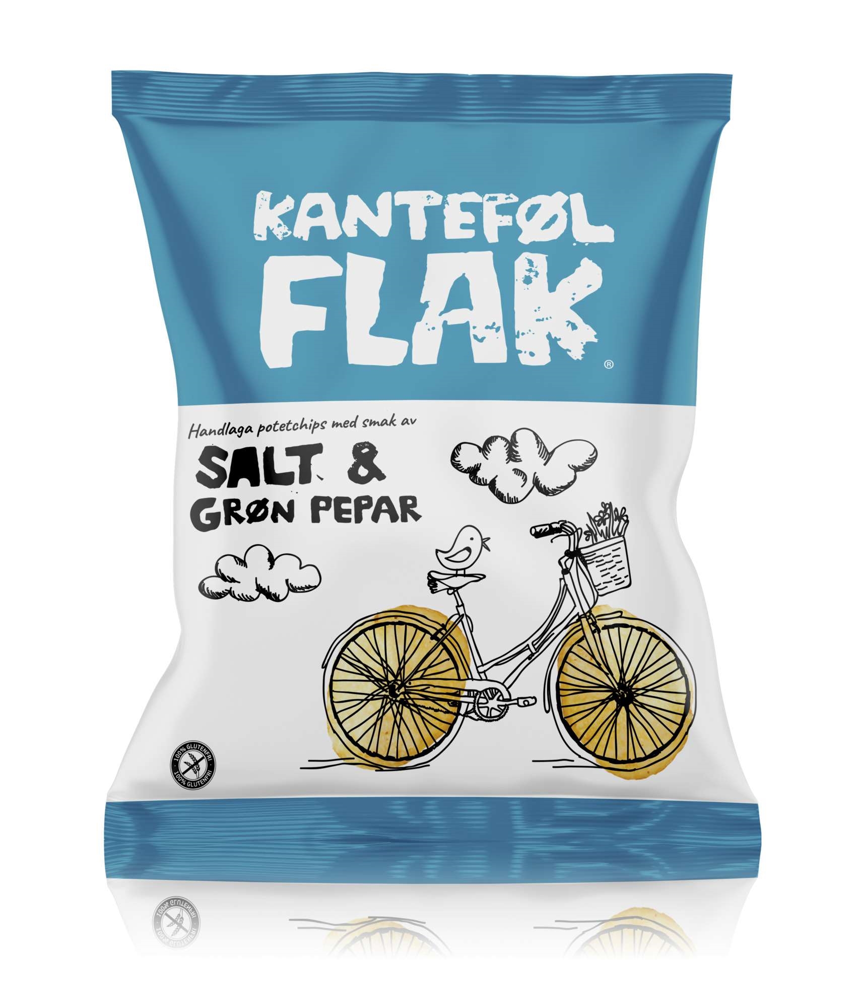 Salt & grøn pepar 70g