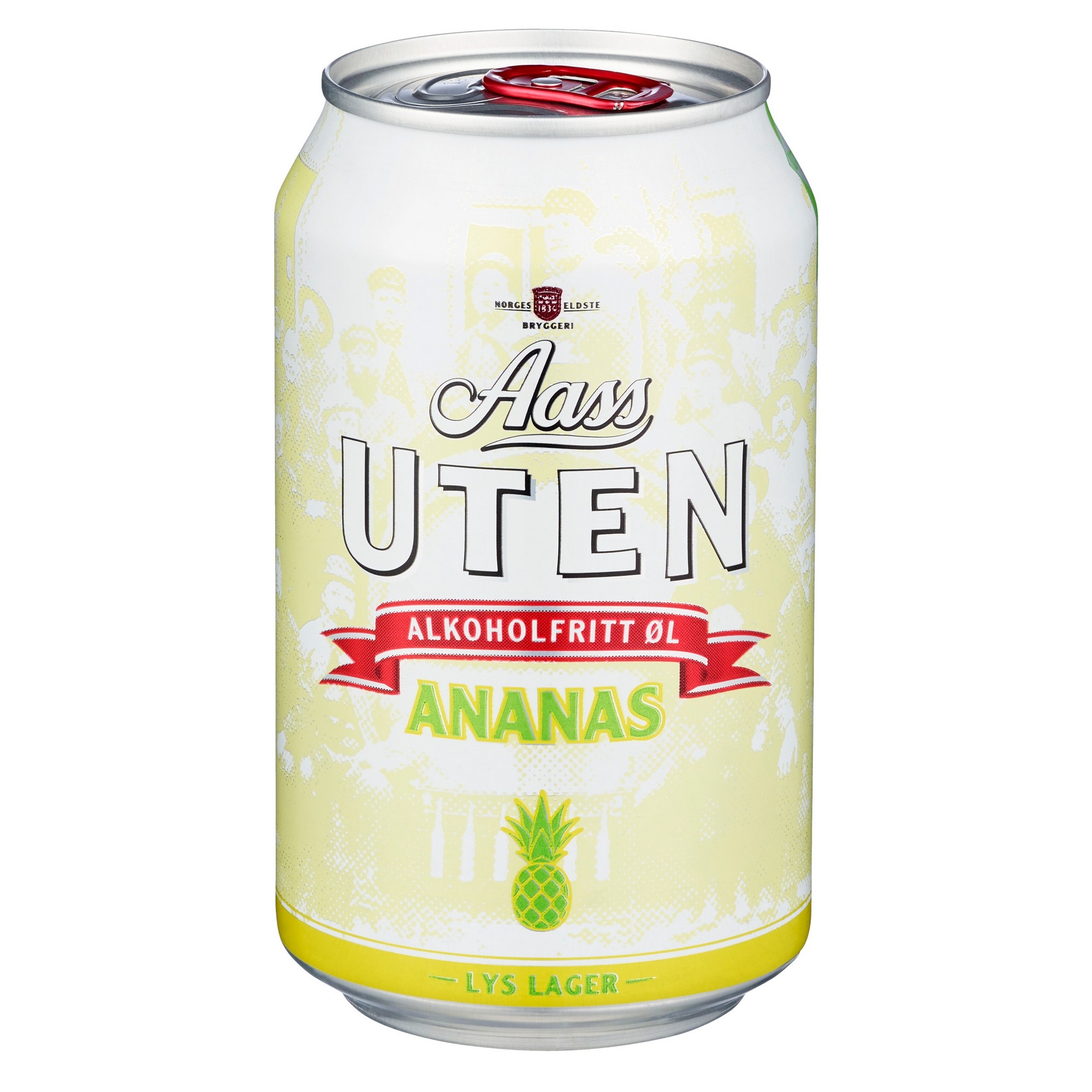 Aass uten fruktøl ananas bx 24x33cl