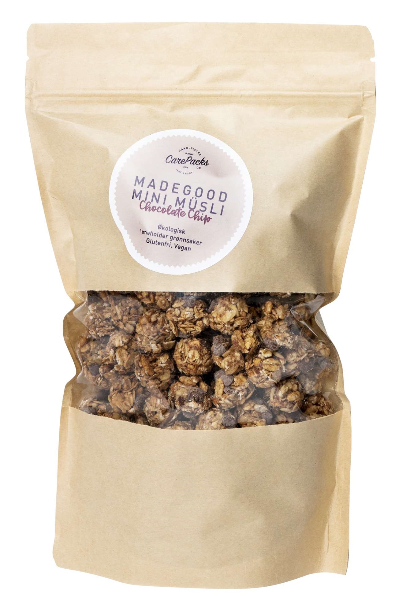 Müsli kuler chocolate chip, økol.glutenfri 500g
