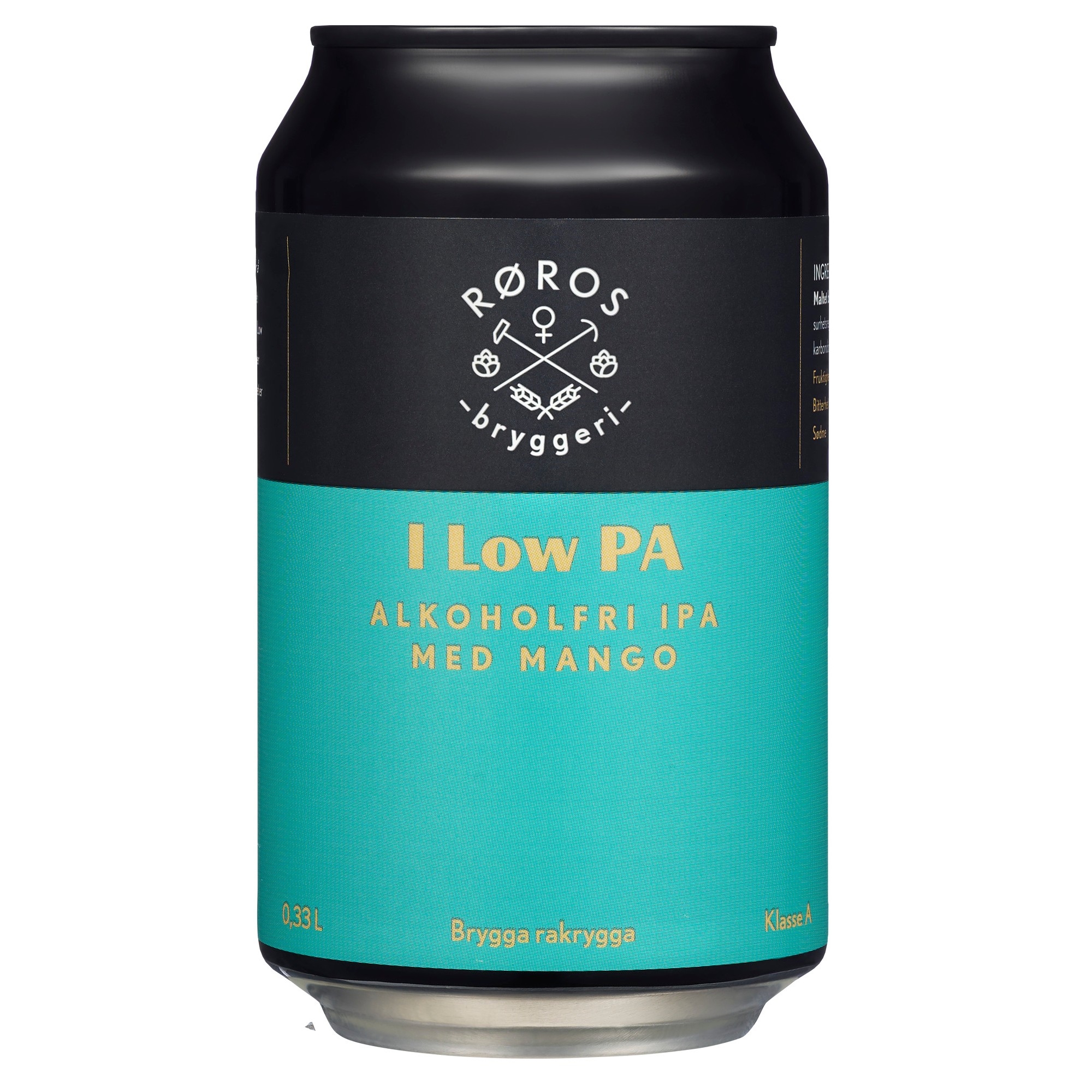 Røros bryggeri i low pa alkoholfri ipa bx   24x33cl