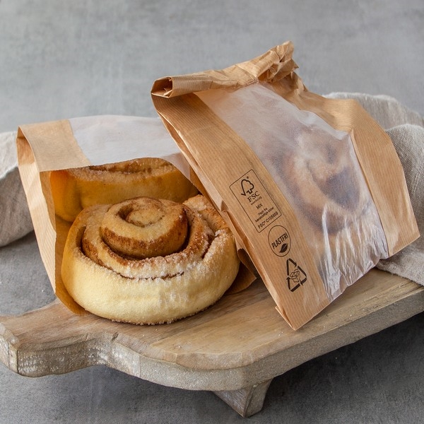 Bollepose 1kg med pergamin papir 160x60x230mm 500stk