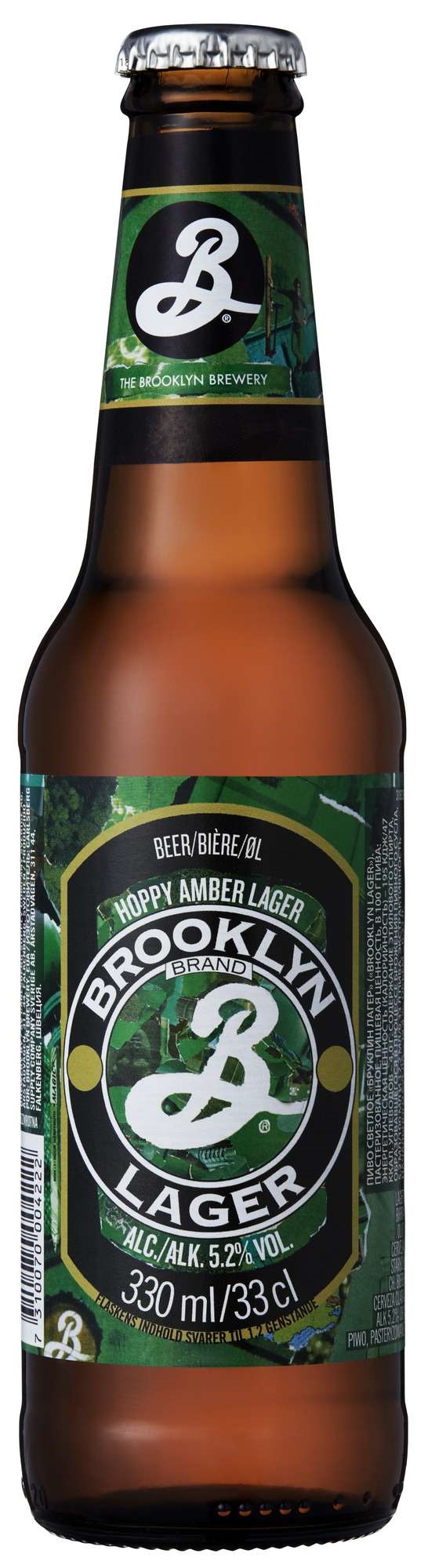 Brooklyn lager fl 5,2% 24x33cl