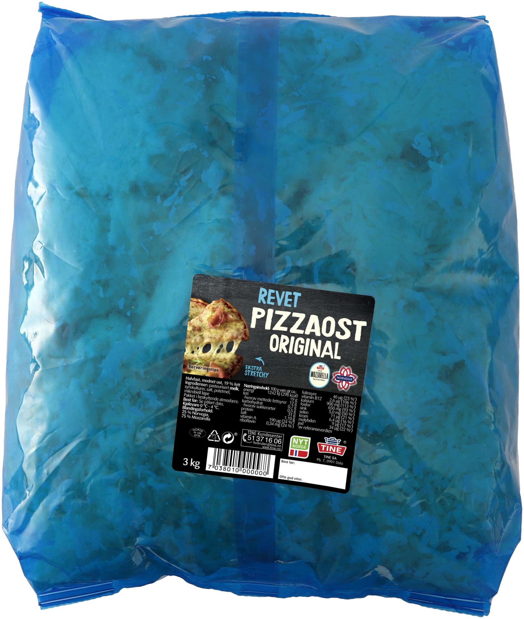 Pizzaost original 3kg