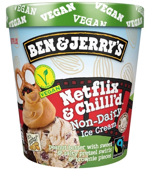 Ben & jerrys non-dairy netflix & chillld iskrem   465ml