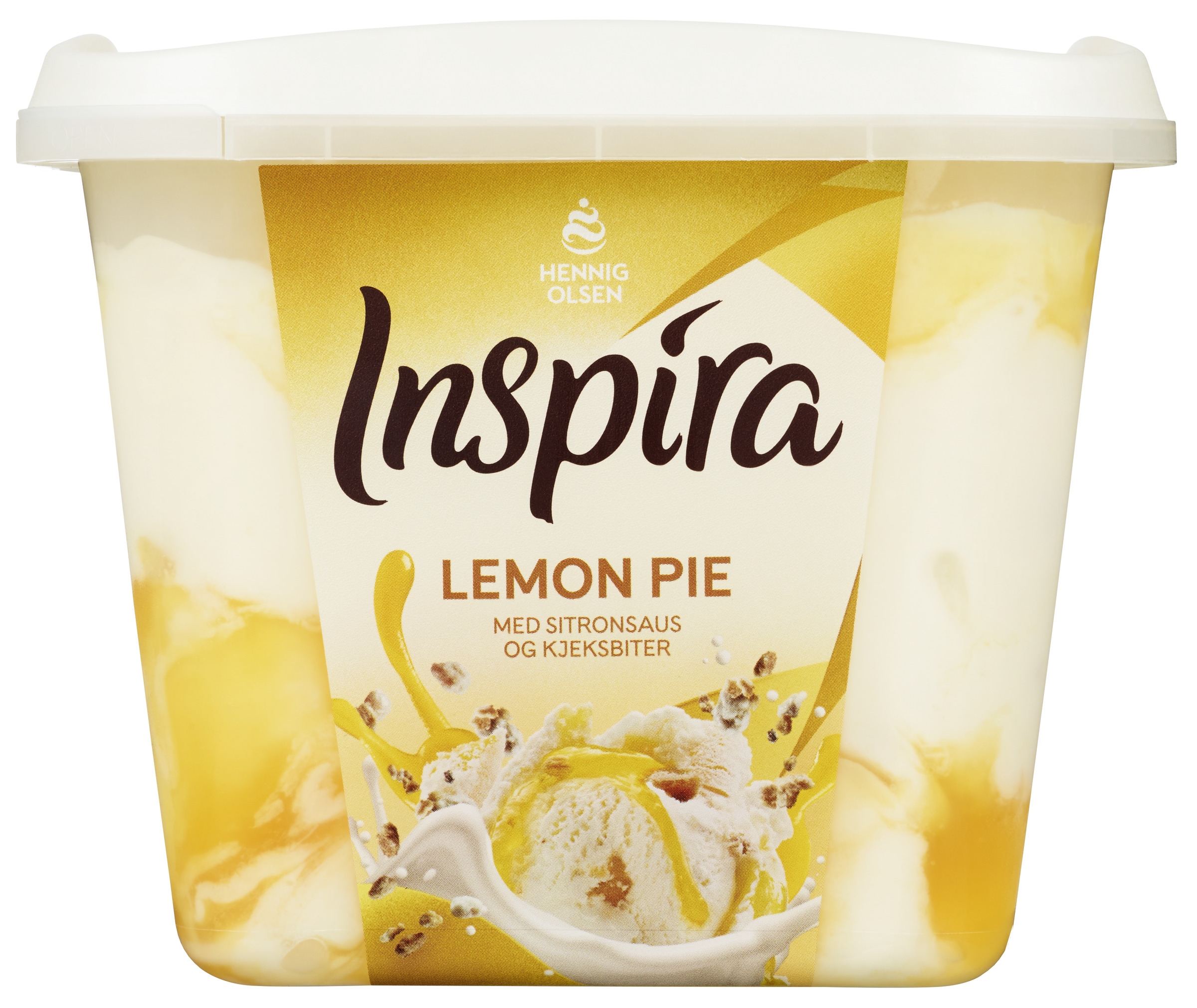 Inspira lemon pie w/lemon sauce and biscuit bites 900ml