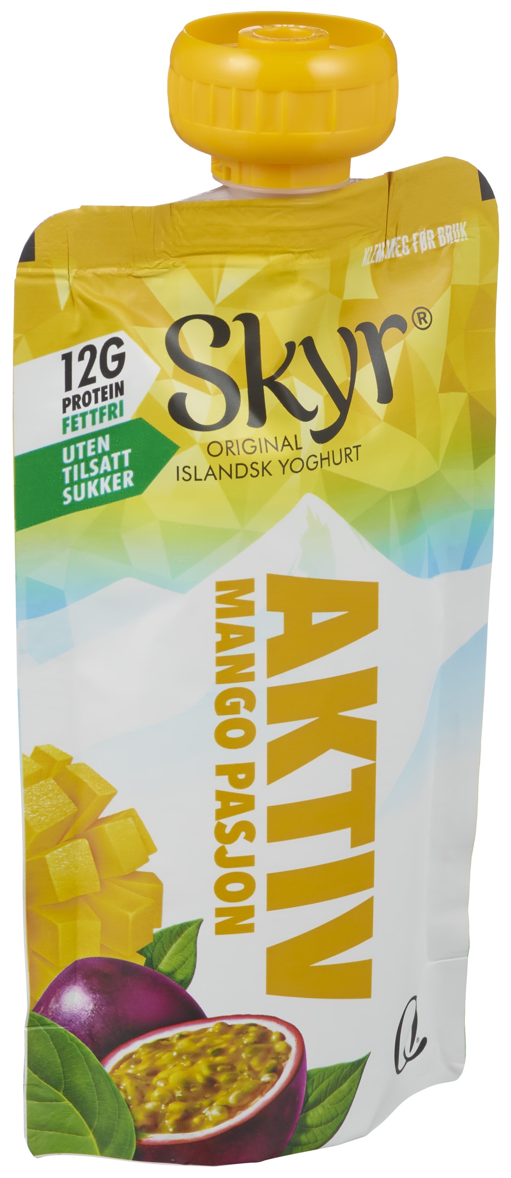 Skyr aktiv mango pasjonsfrukt pose 125g