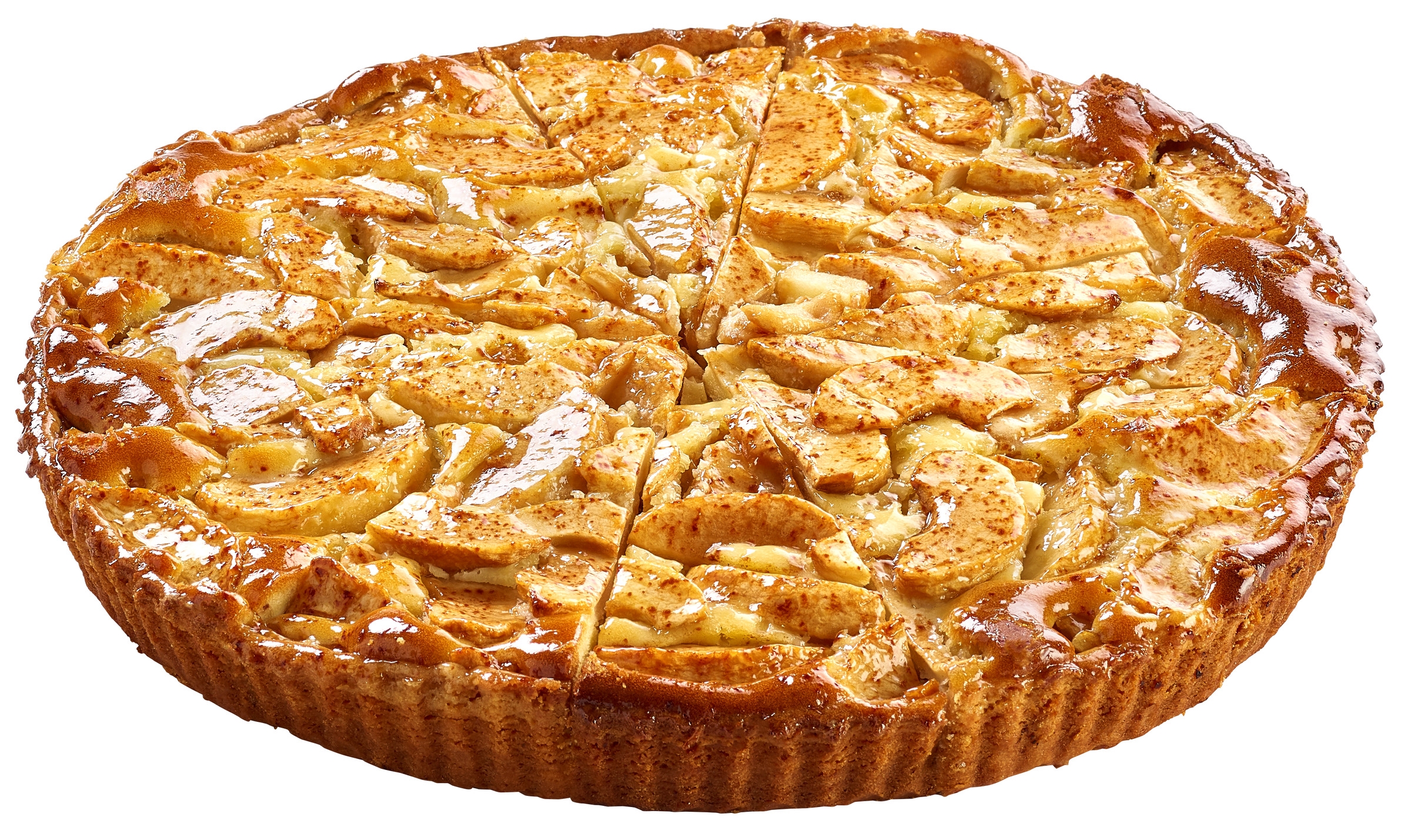 Apple tart normande eplekake tin og server delt  12x158g