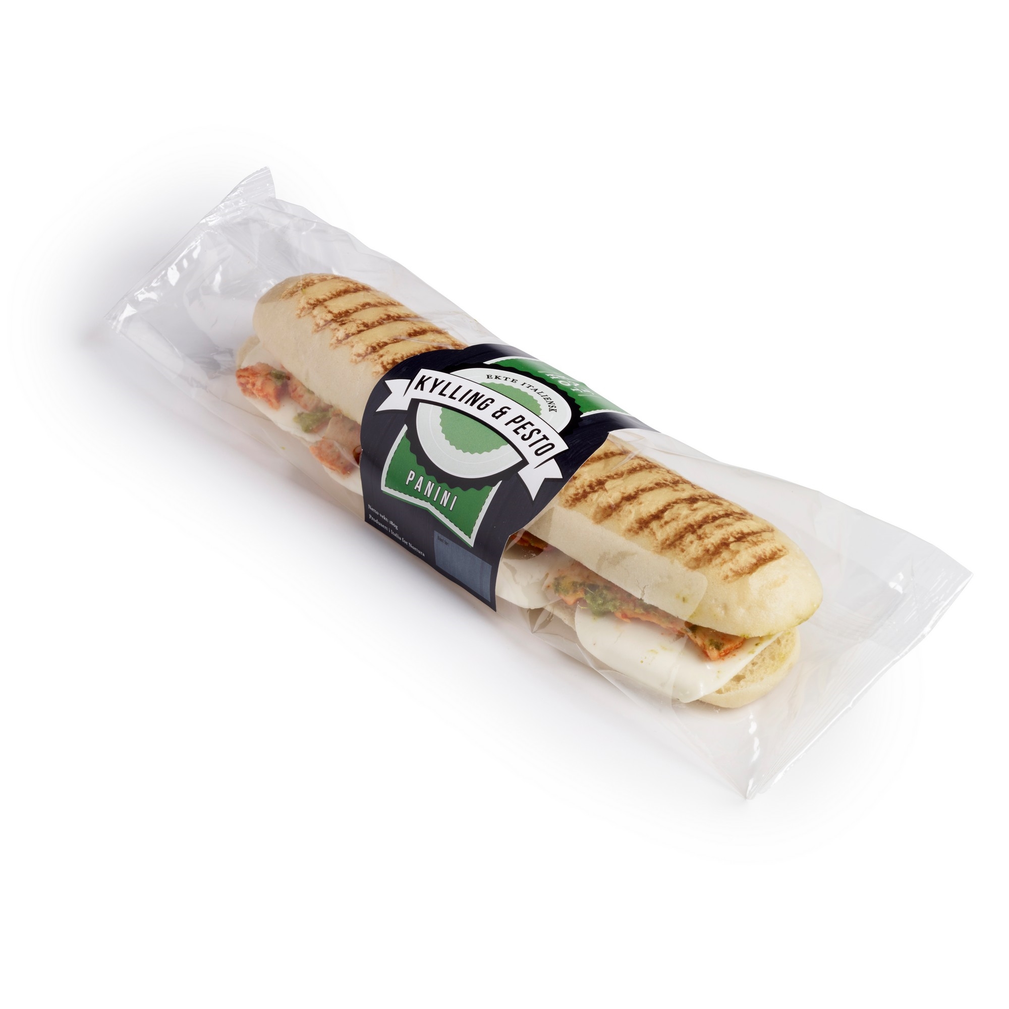 Panini m/kylling og pesto fryst   194g