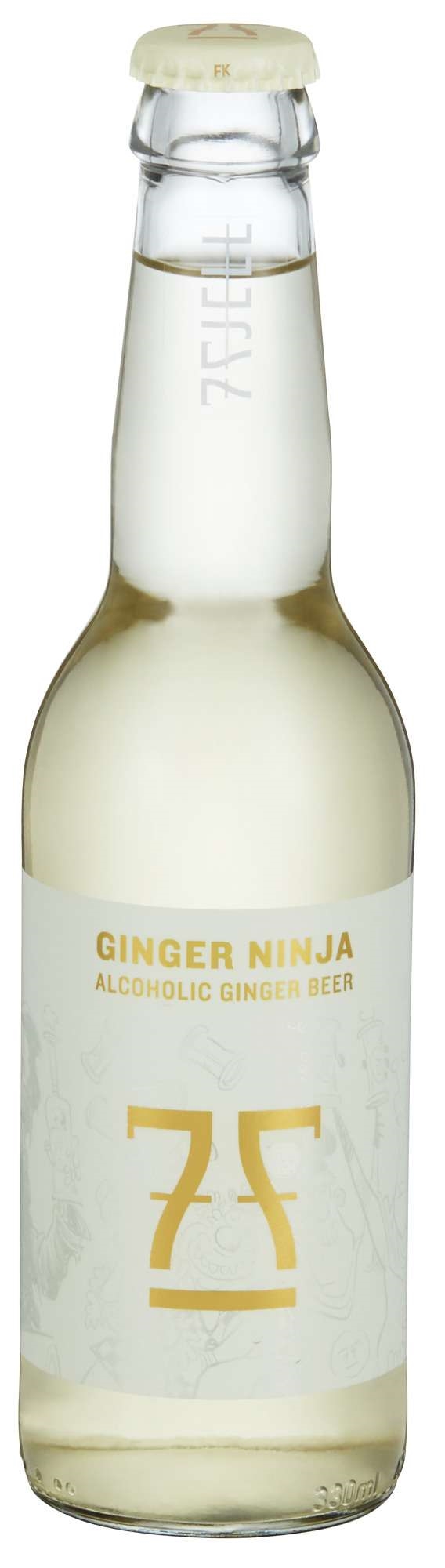 Ginger ninja alcoholic ginger beer   4%   12x33cl