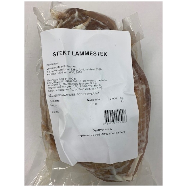 Lammestek stekt 1,2kg  kg