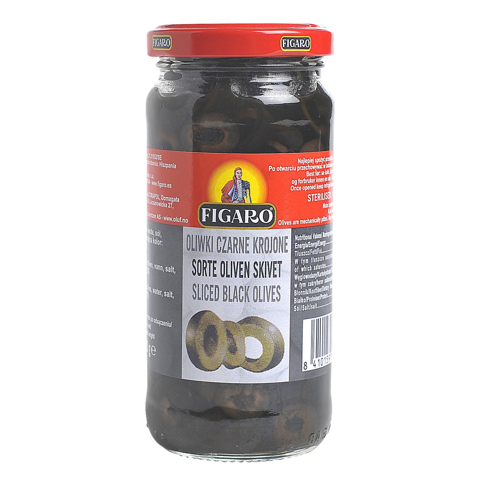 Olives dark sliced   240g