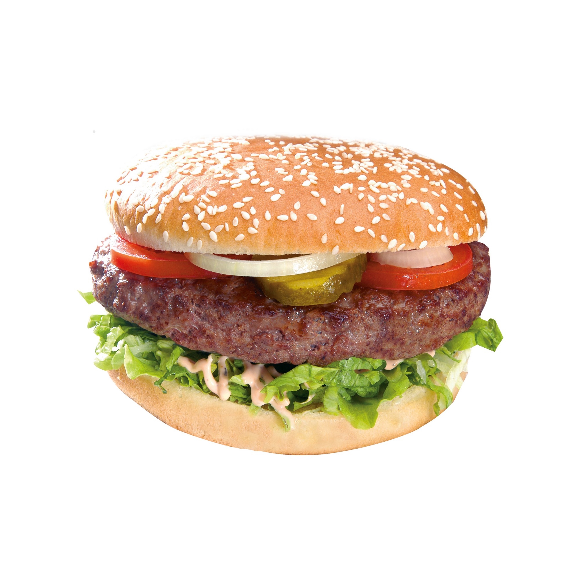 Amerikansk hamburger rå 250g 18stk  4,5kg