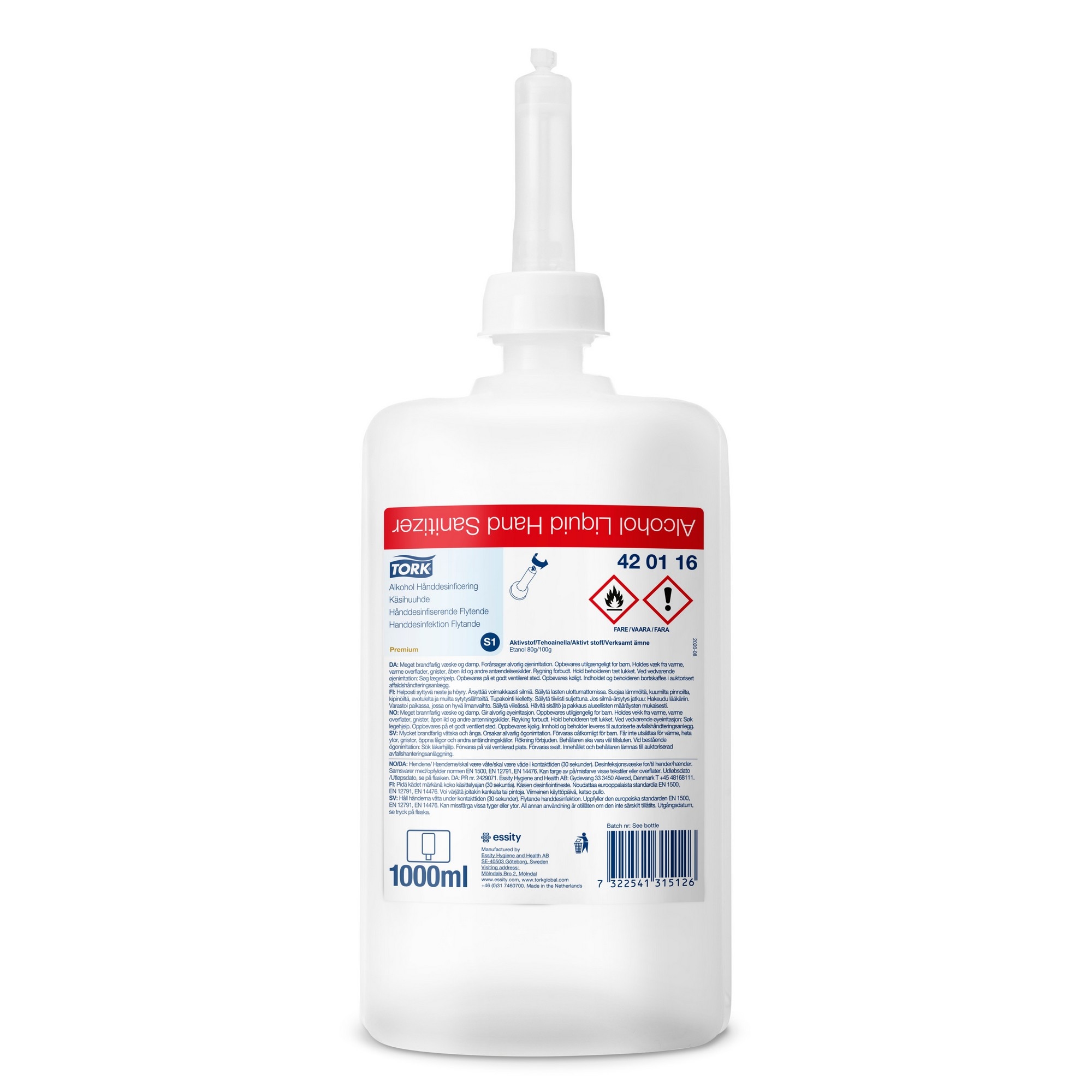 Hånddesinfeksjon flytende s1 1000ml