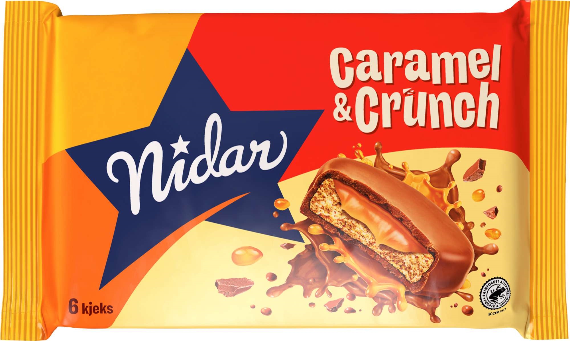 Nidar caramel & crunch  110g