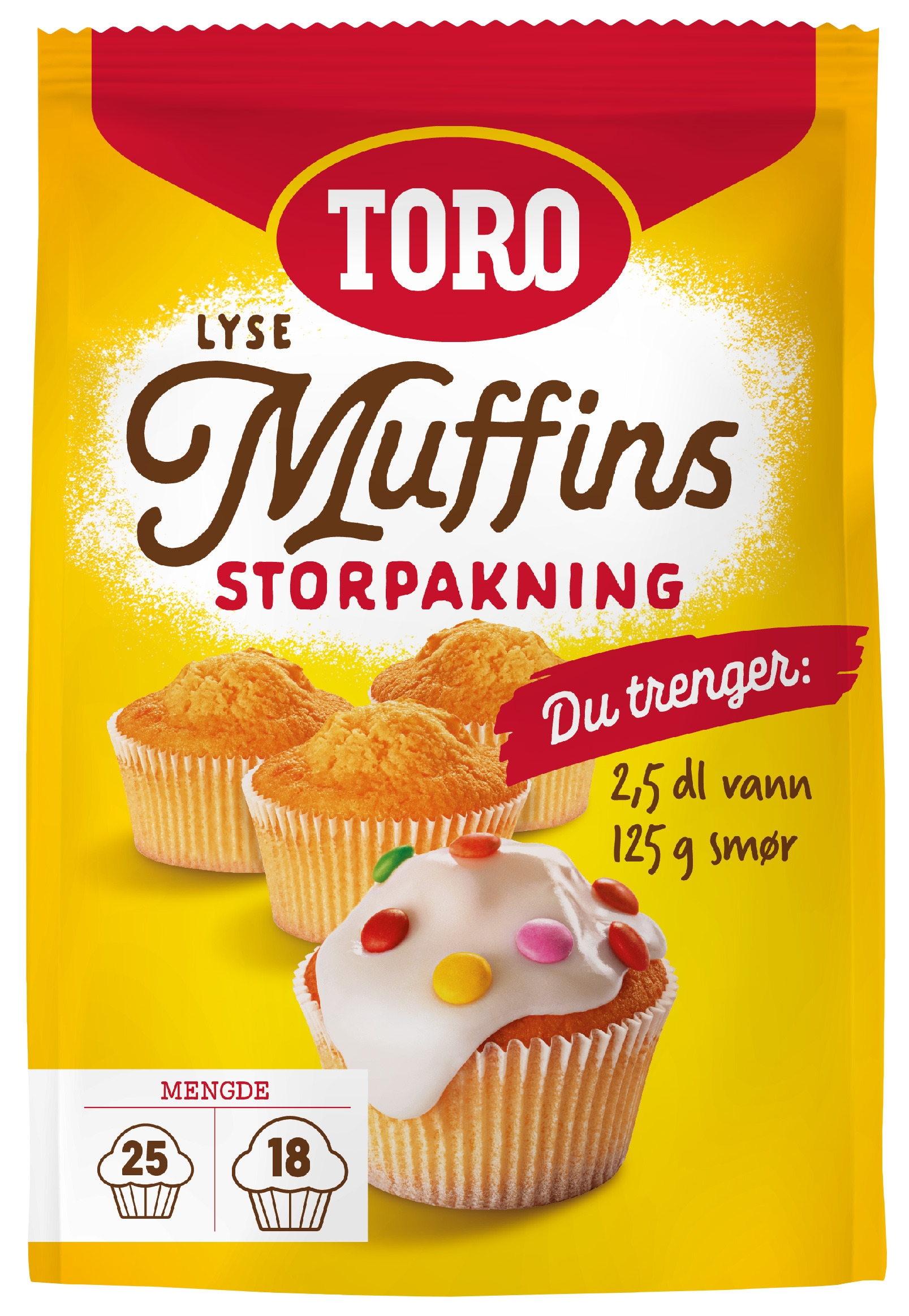 Lyse muffins storpakning  520g