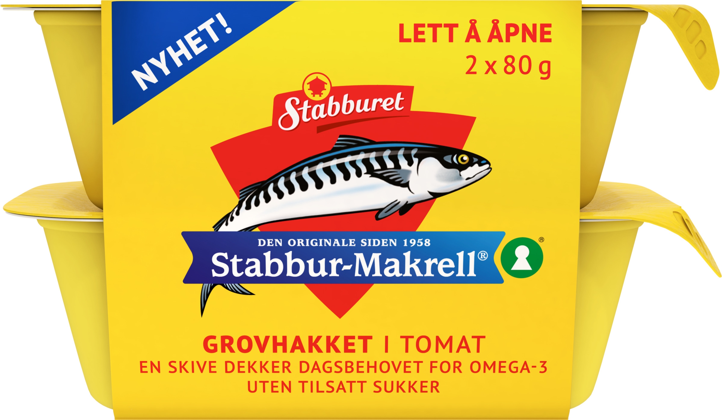 Stabbur-makrell hakket tomat 2x80g