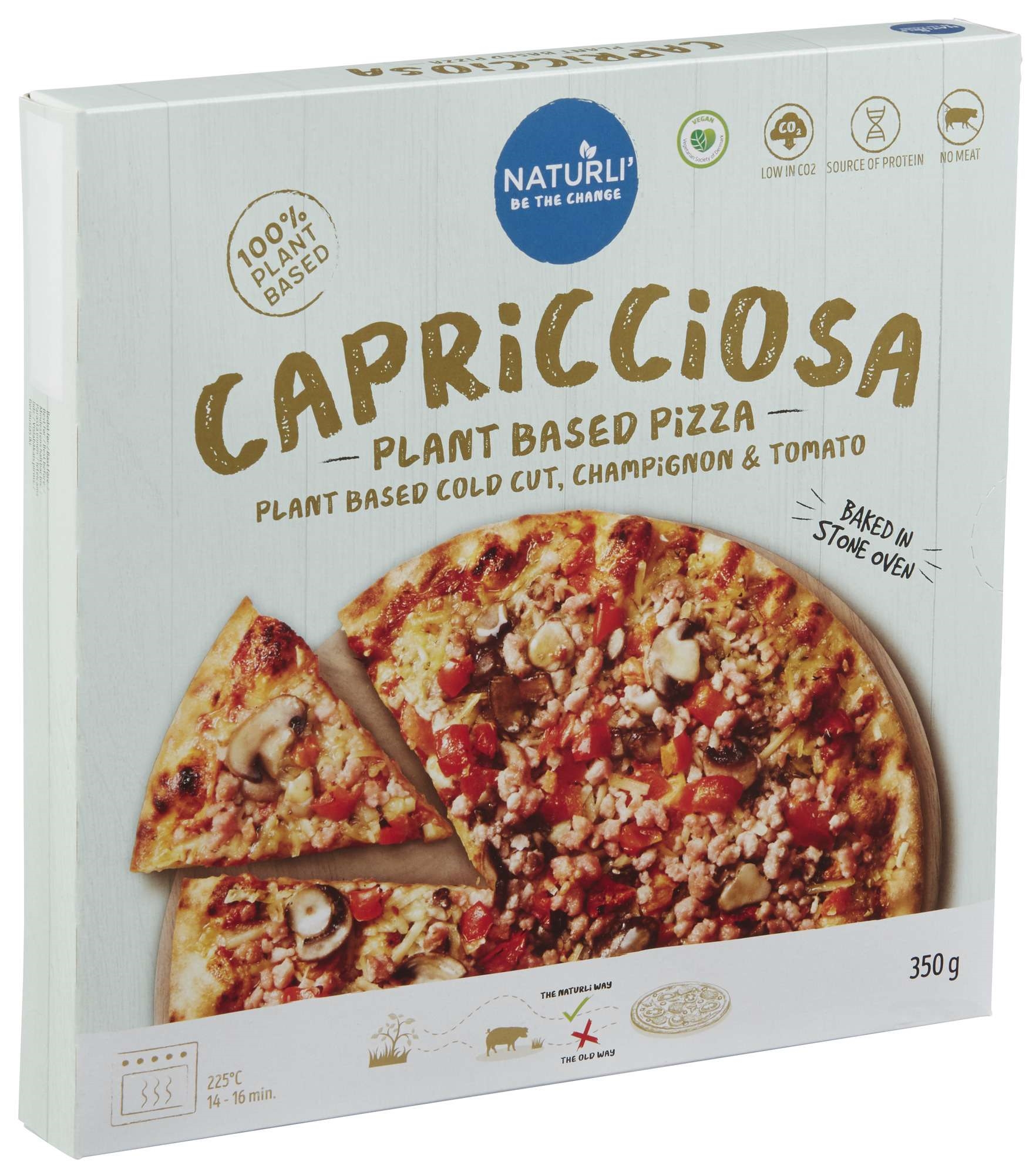 Naturli' pizza capricciosa 350g