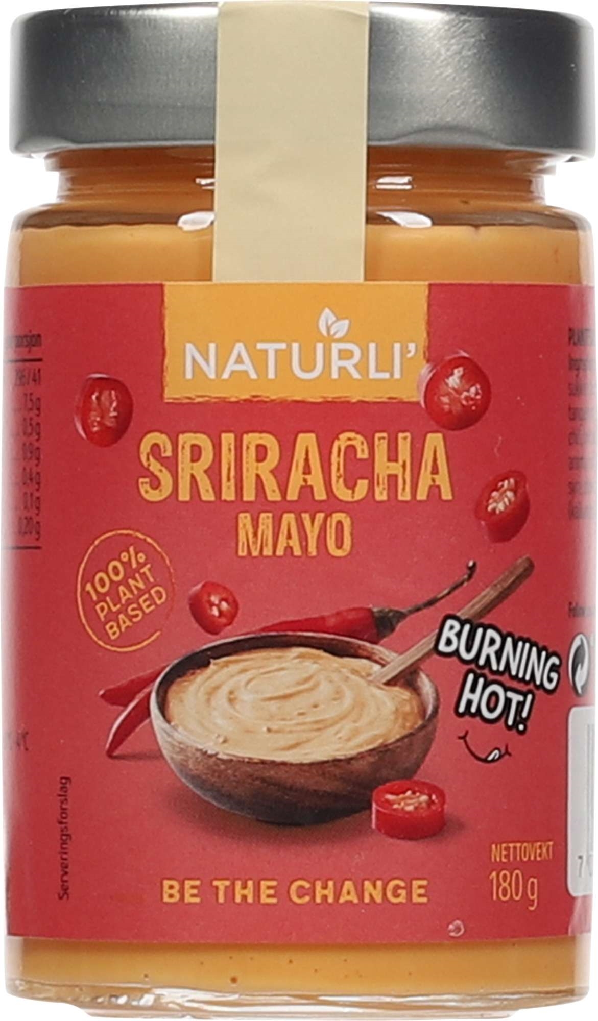 Naturli' sriracha mayo 180g