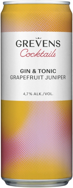 Grevens cocktails gin&tonic grapefruit juniper 4,7% 20x33cl