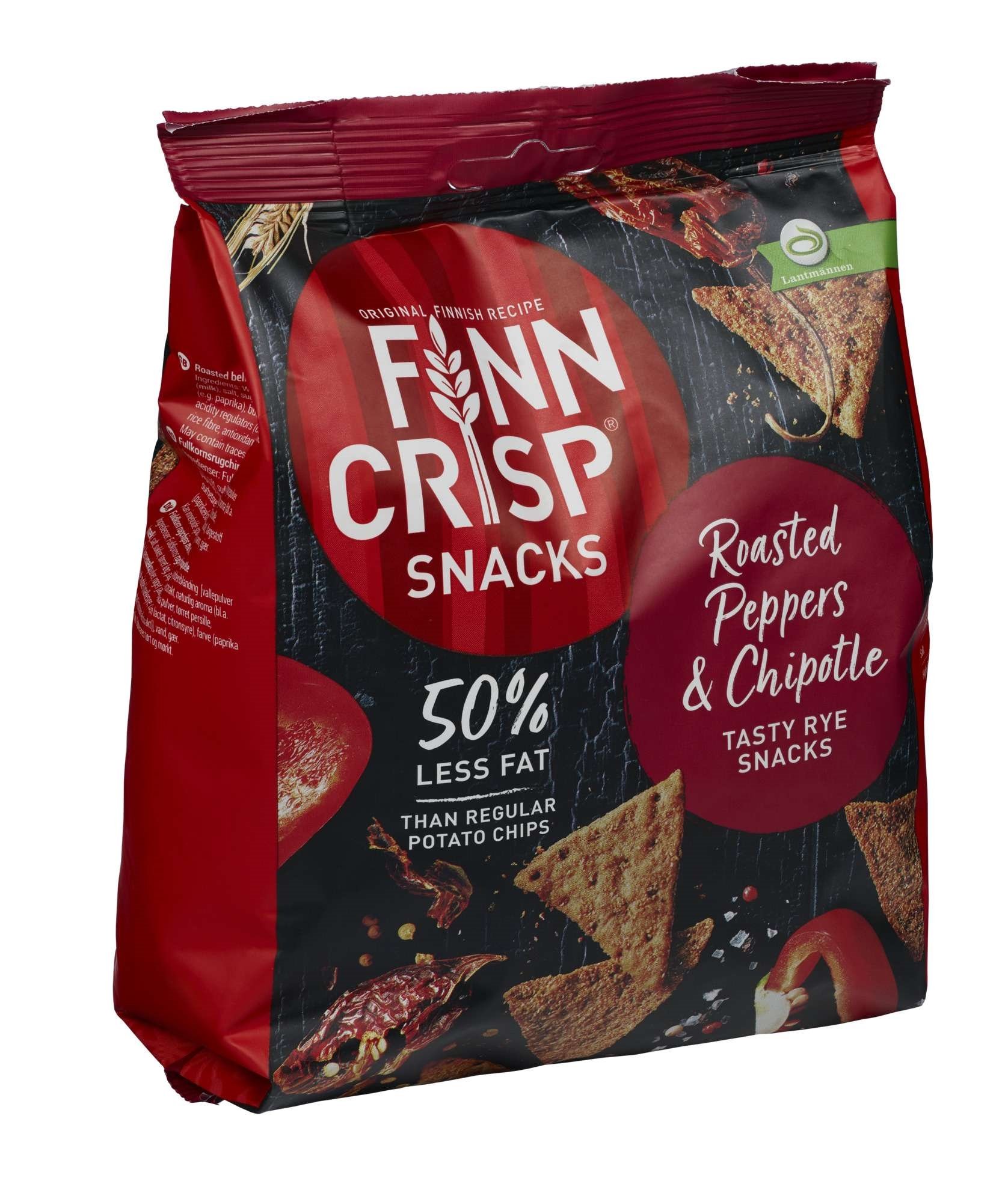 Rye snack rosted peppers & chipotle 150g