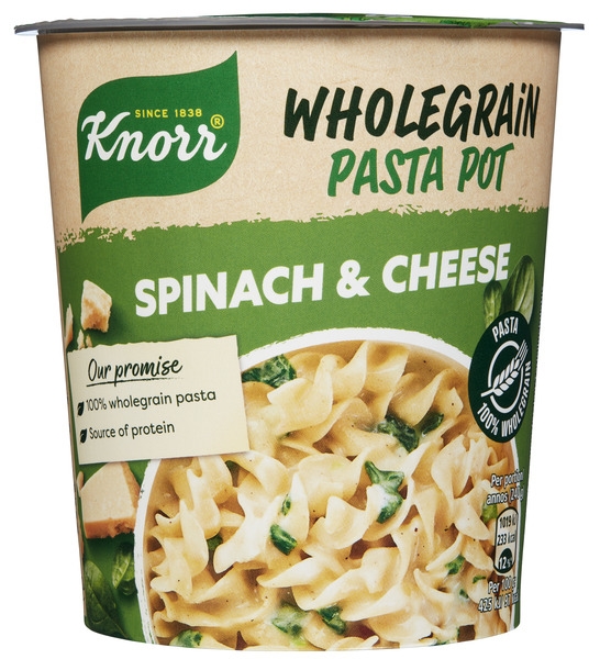 Snack pot wholegrain spinach & cheese  60g