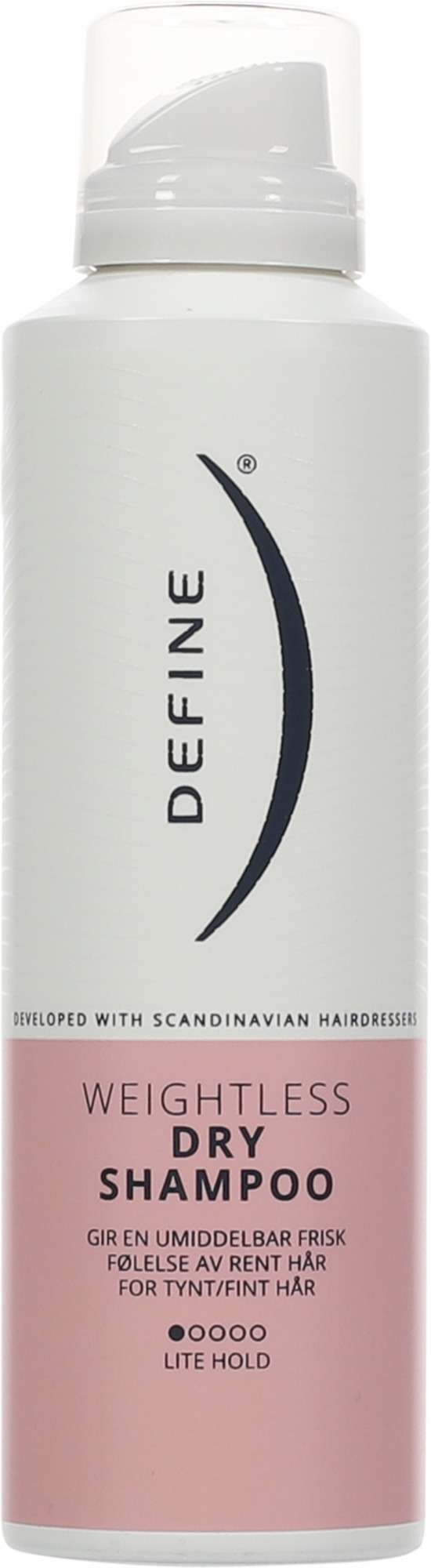 Define weightless dry shampoo   200ml