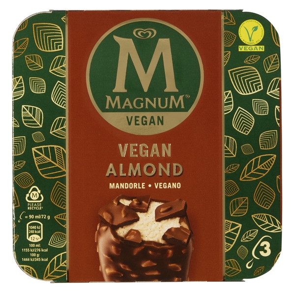 Magnum vegan almond multipak 3x90ml