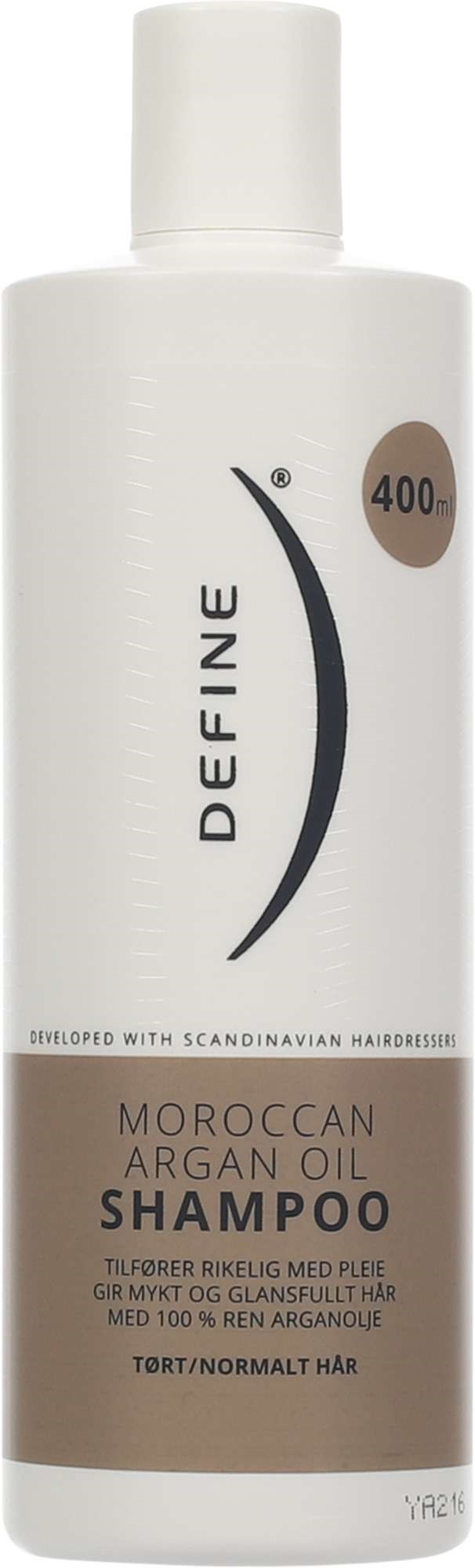 Define moroccan argan oil shampoo   400ml