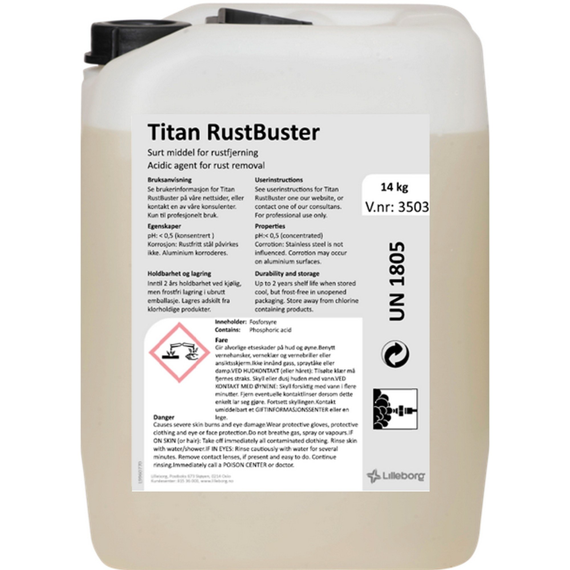 Titan rust cleaning can 14kg