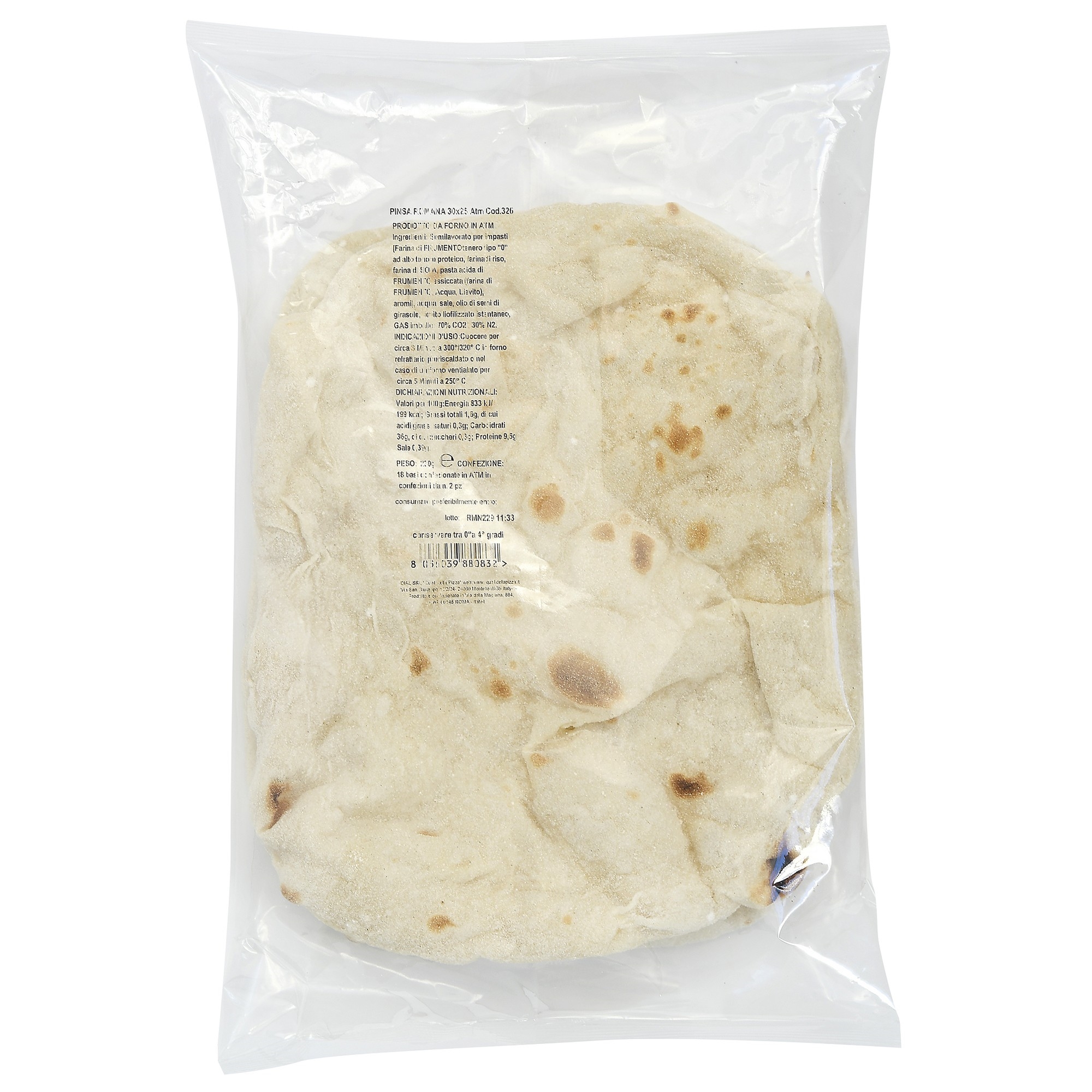 Pizzabunn romana 25cm 2pk 230g