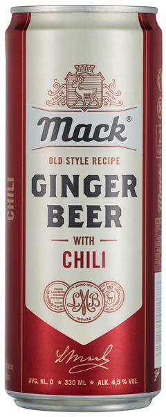 Mack ginger beer chili bx   4,5%   24x33cl