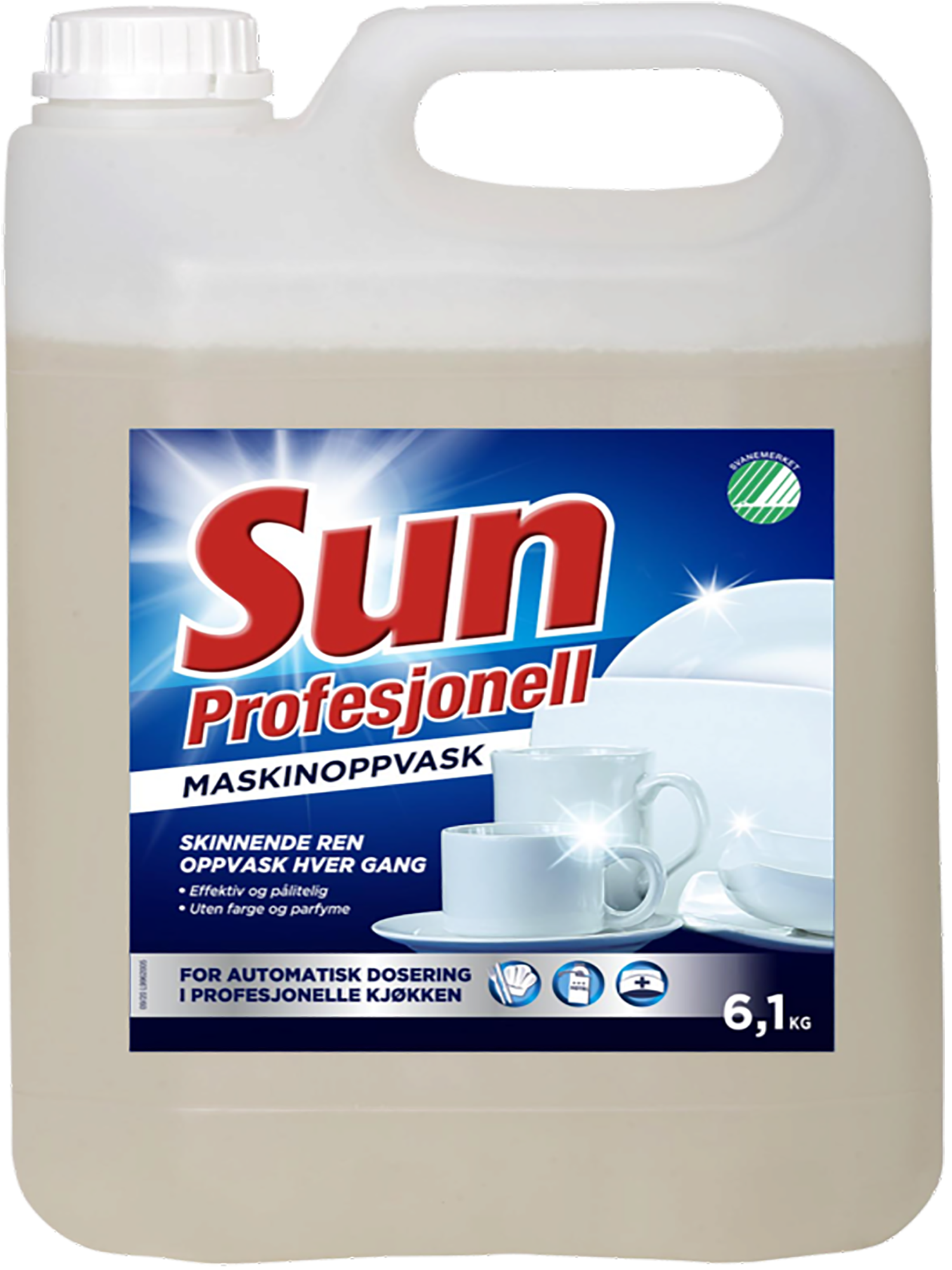 Sun profesjonell maskinoppvask   6,1kg