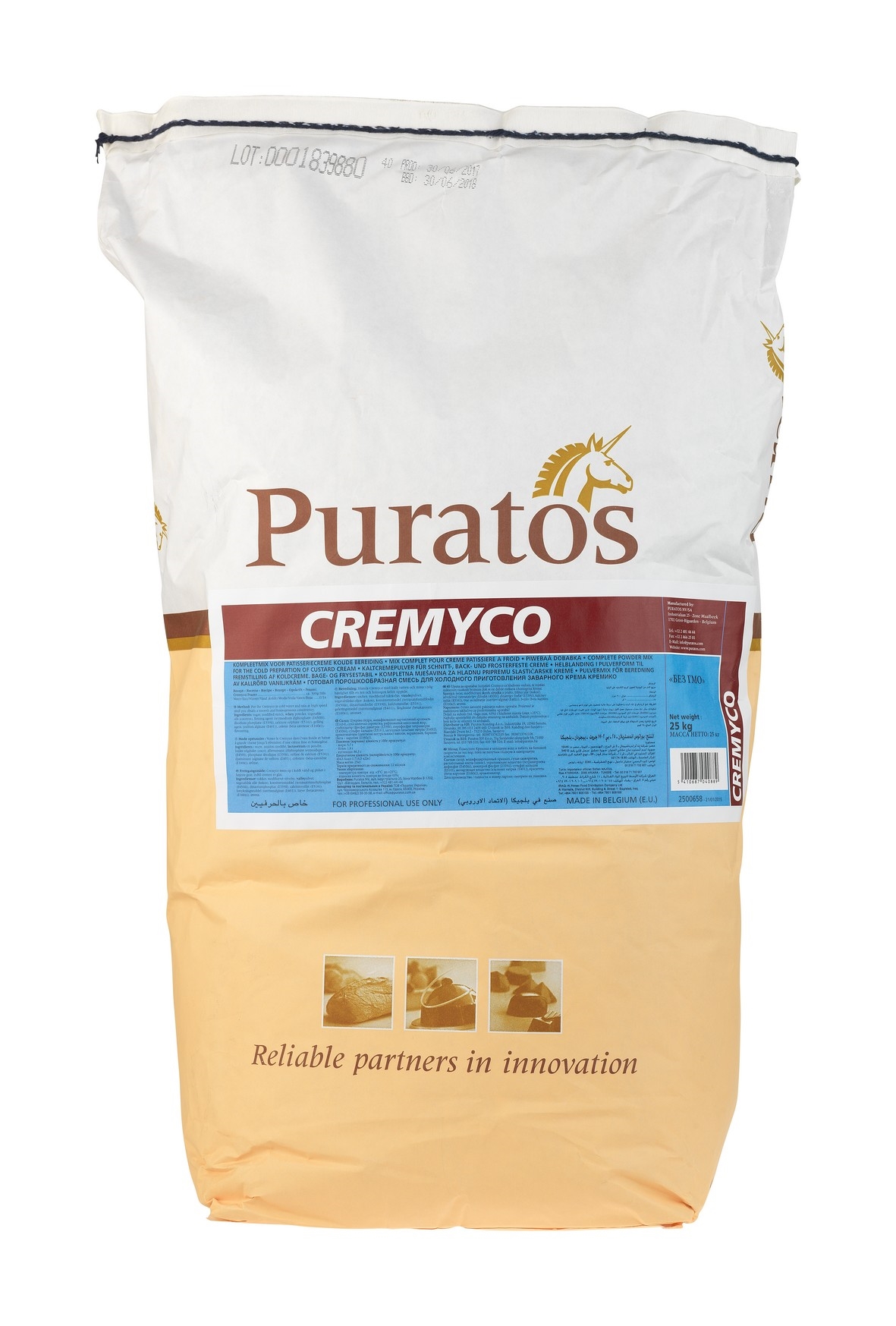 Cremyco vanilla cream powder 25kg