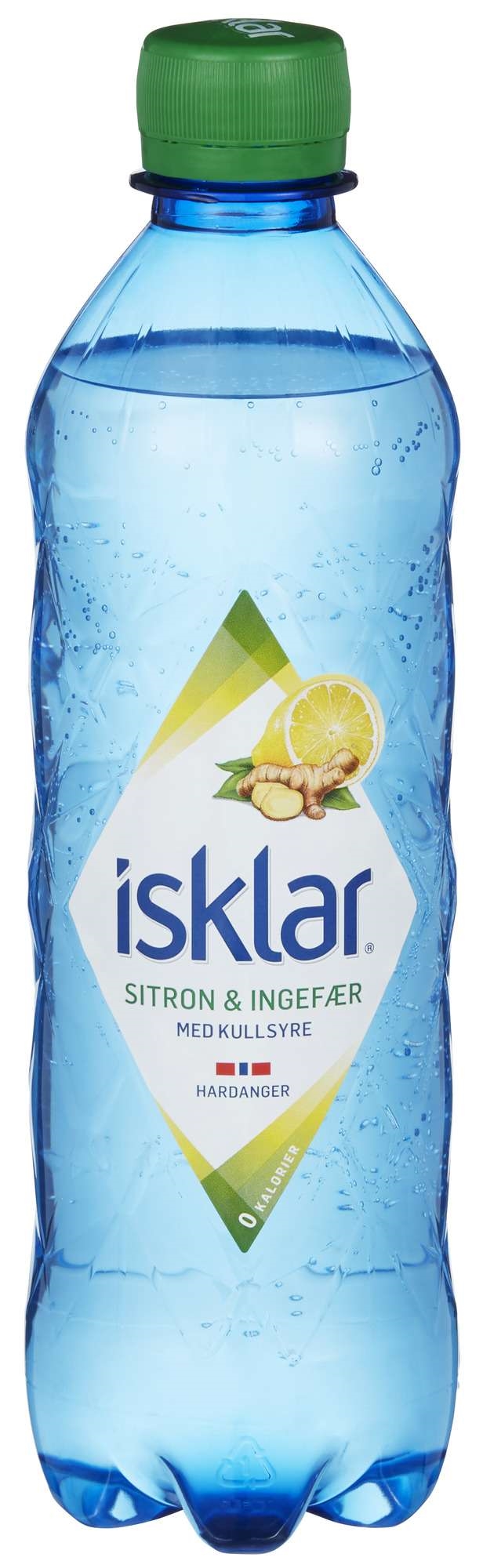 Isklar ingefær og sitron med kullsyre 24x460ml
