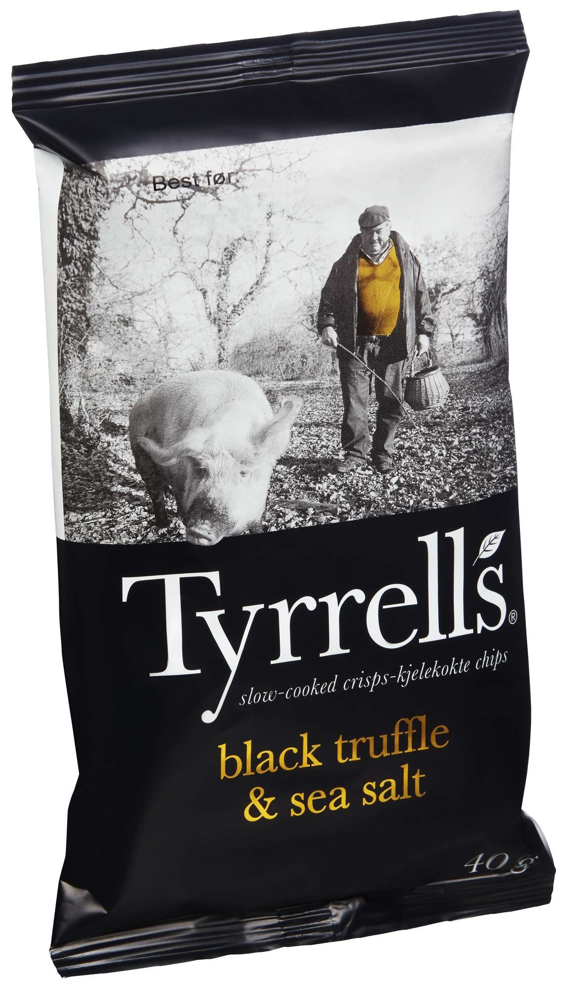 Tyrrells black truffle & seasalt   40g