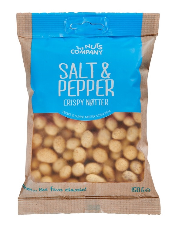 Peanøtter coatede - salt & pepper 150g